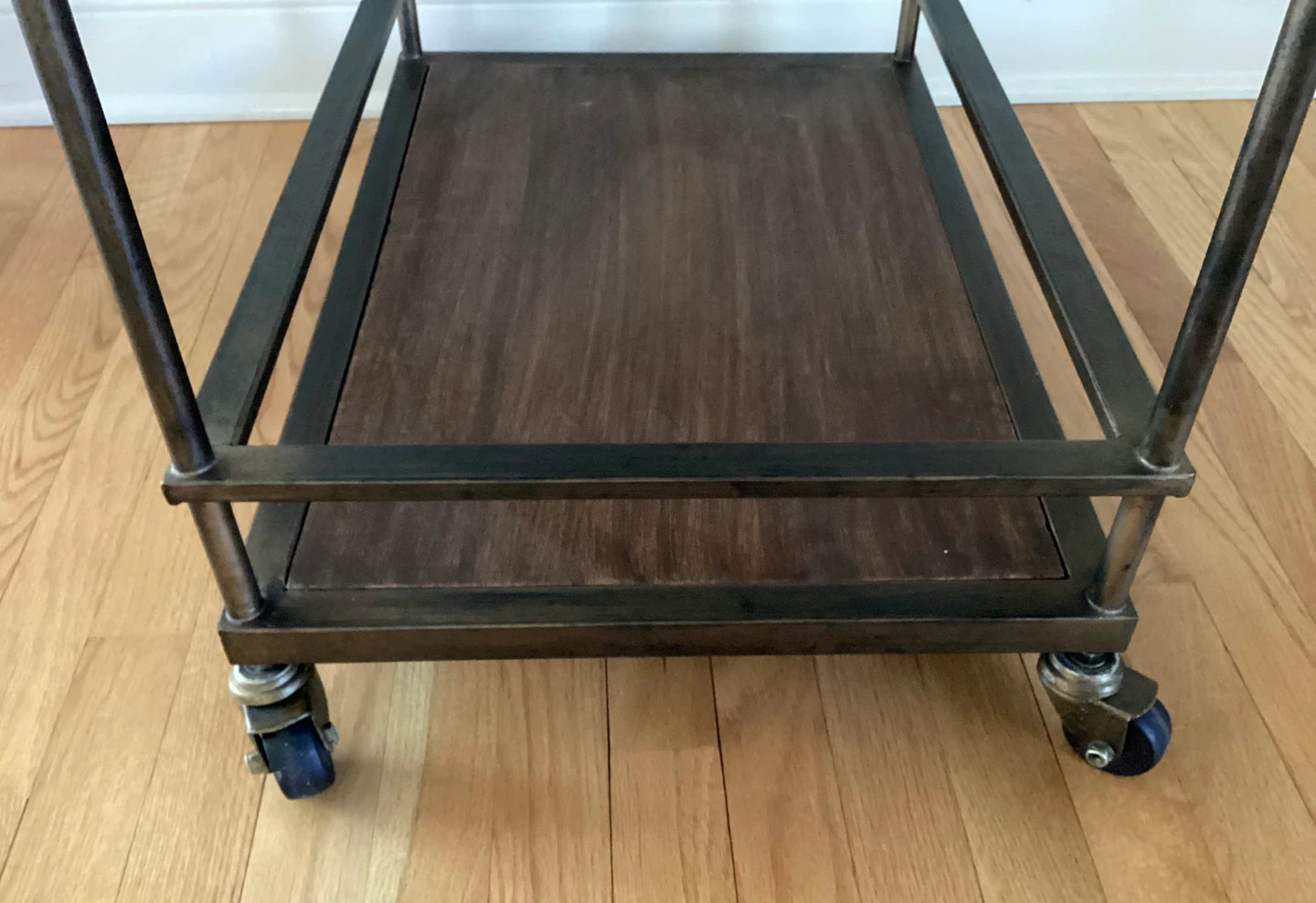 Rolling Bar Cart Serving Cart- Bronze Finish - photo 5