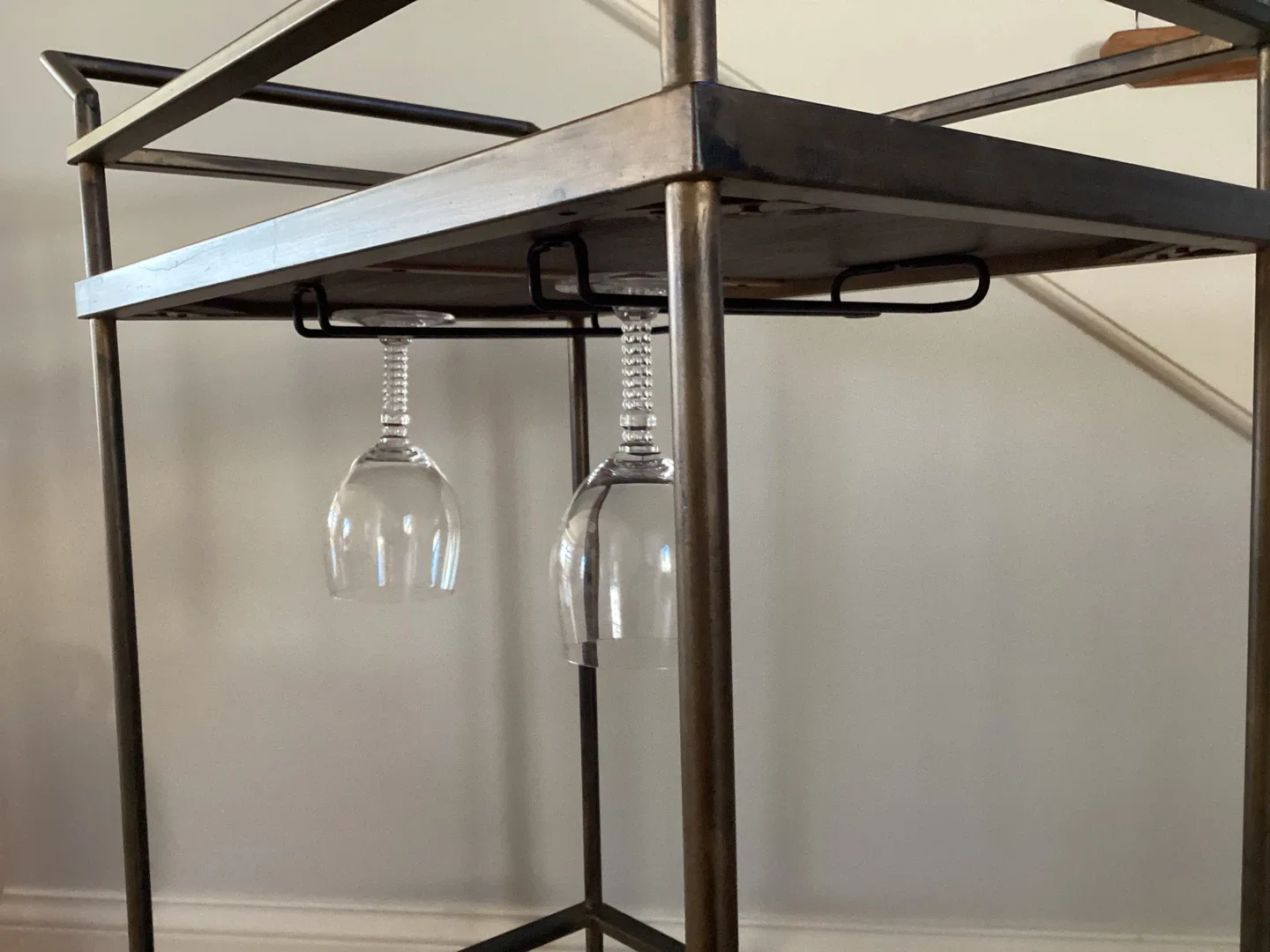 Rolling Bar Cart Serving Cart- Bronze Finish image indicator(9)