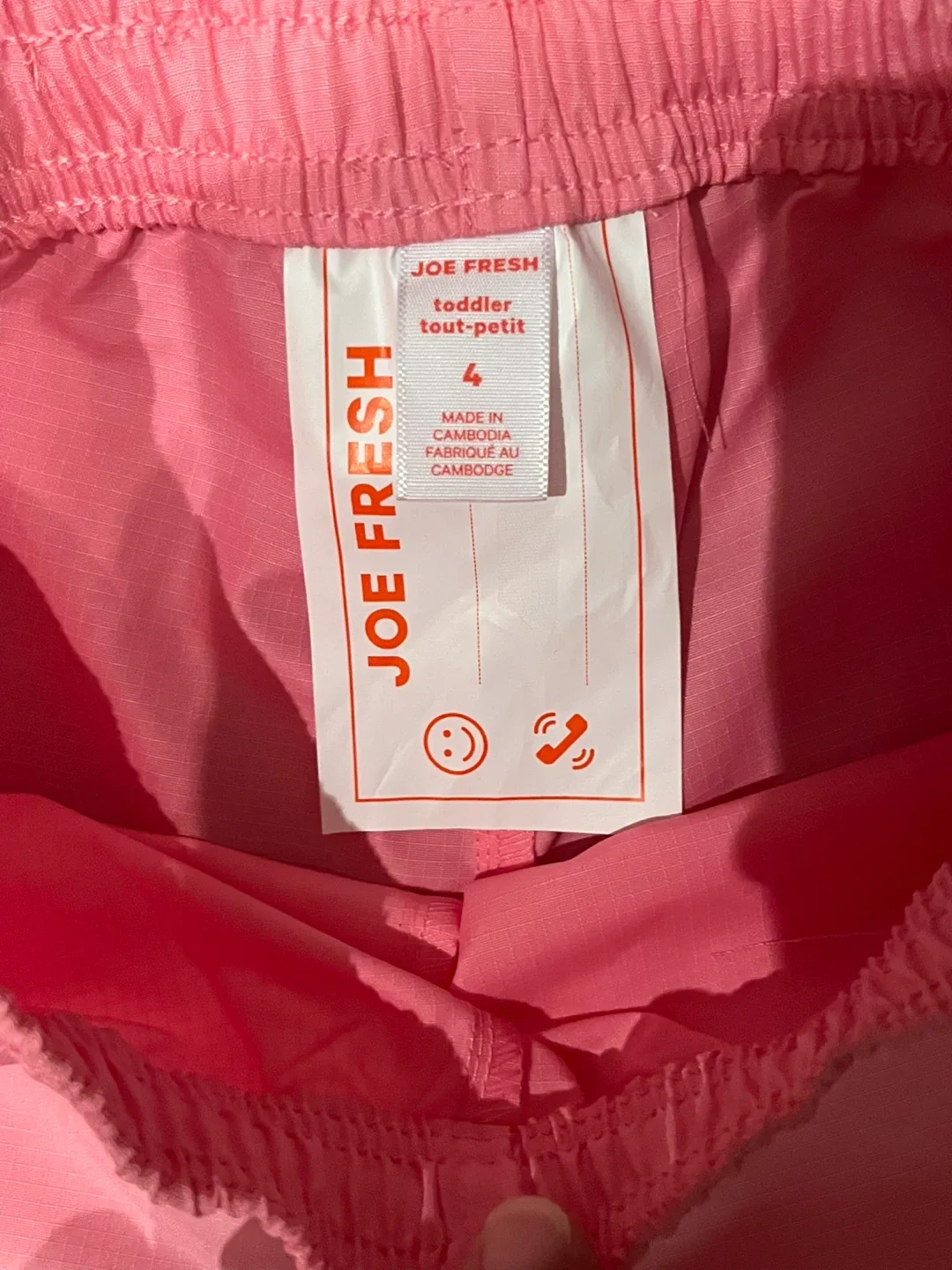 Joe Fresh Toddler Pink rain Pants - Size 4 image indicator(2)