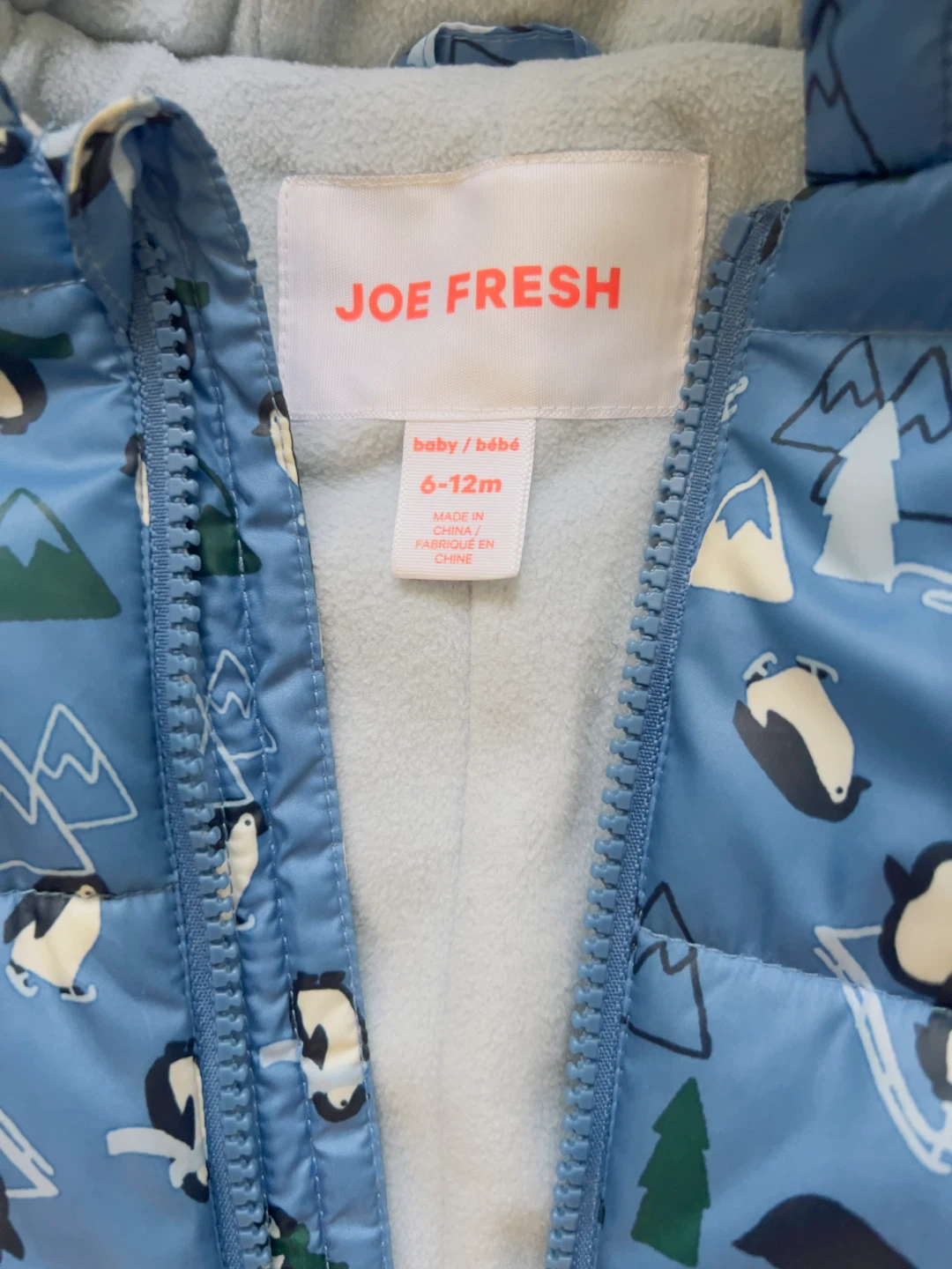 Baby Snowsuit - 6-12 Months - cute penguin pattern - photo 2