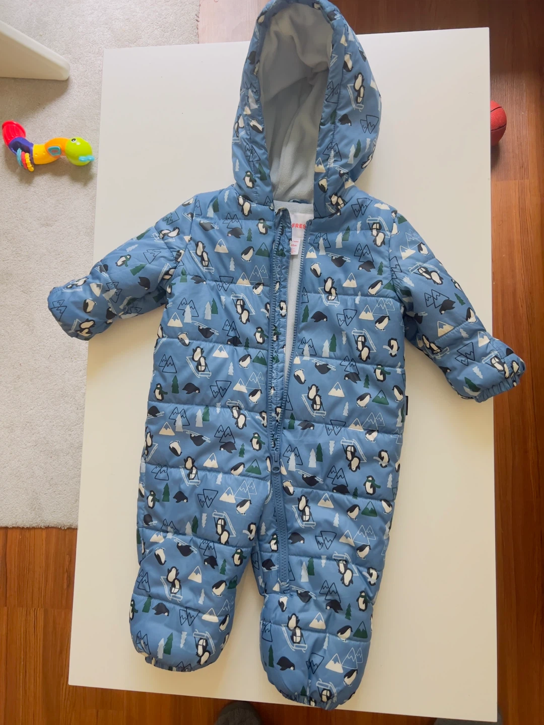 Baby Snowsuit - 6-12 Months - cute penguin pattern - photo 3