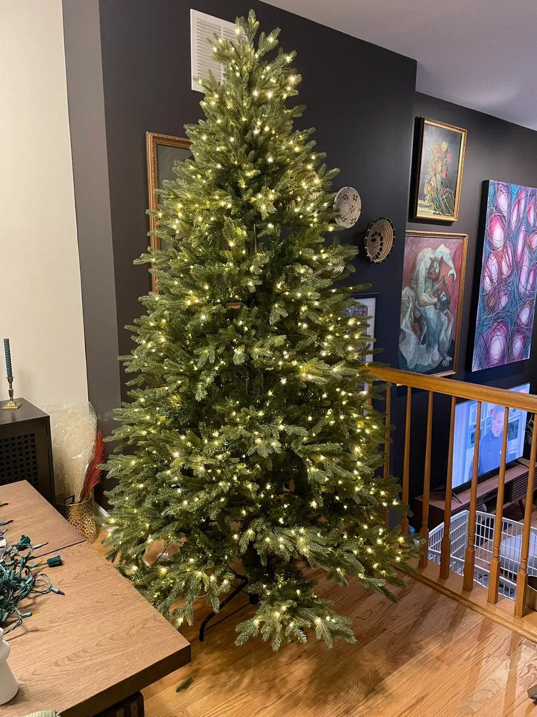 Artificial Christmas Tree with Lights