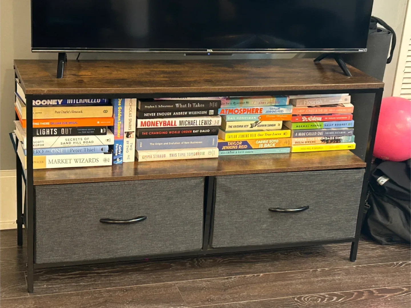 Rustic Brown TV Stand with Drawers
