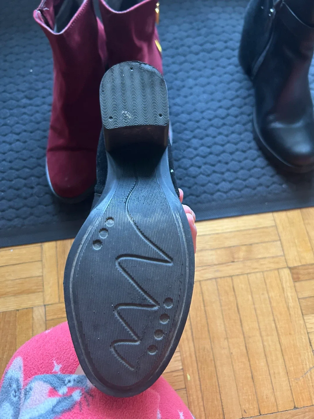 Burgundy Ankle Boots Size 38 image indicator(4)