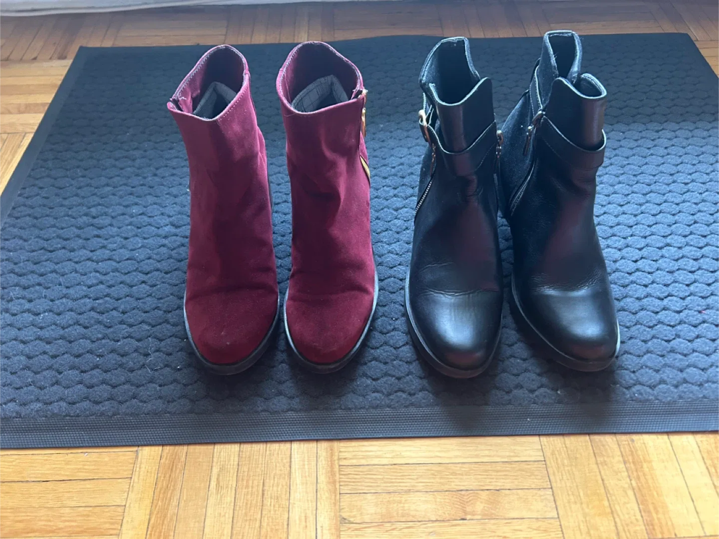 Burgundy Ankle Boots Size 38