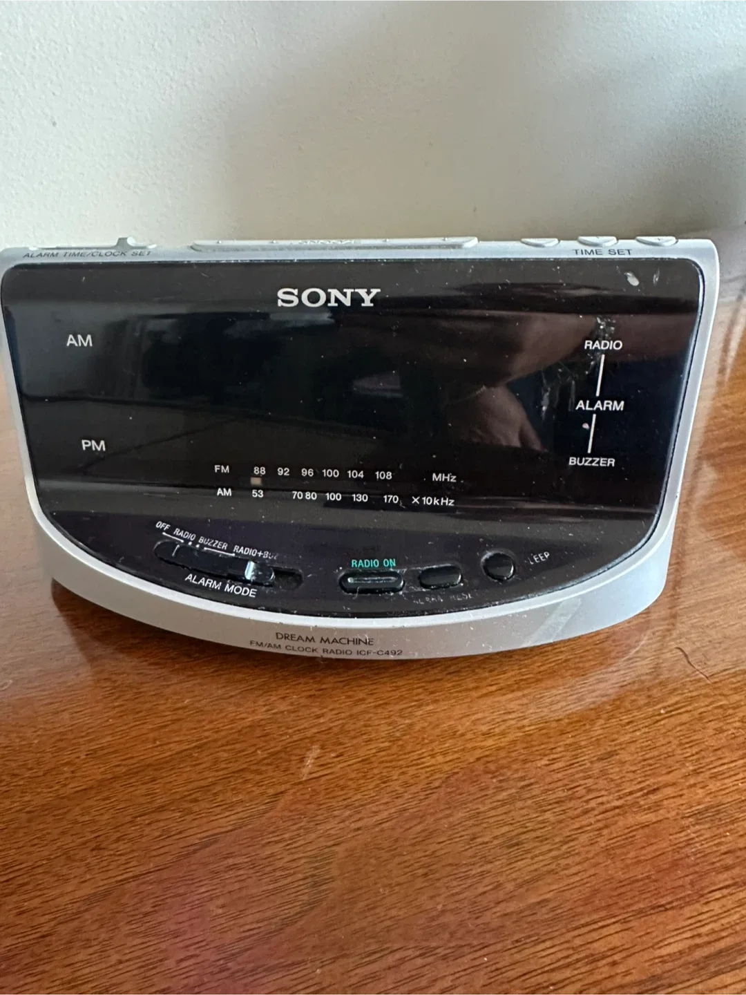 Sony Dream Machine FM/AM Clock Radio ICF-C492