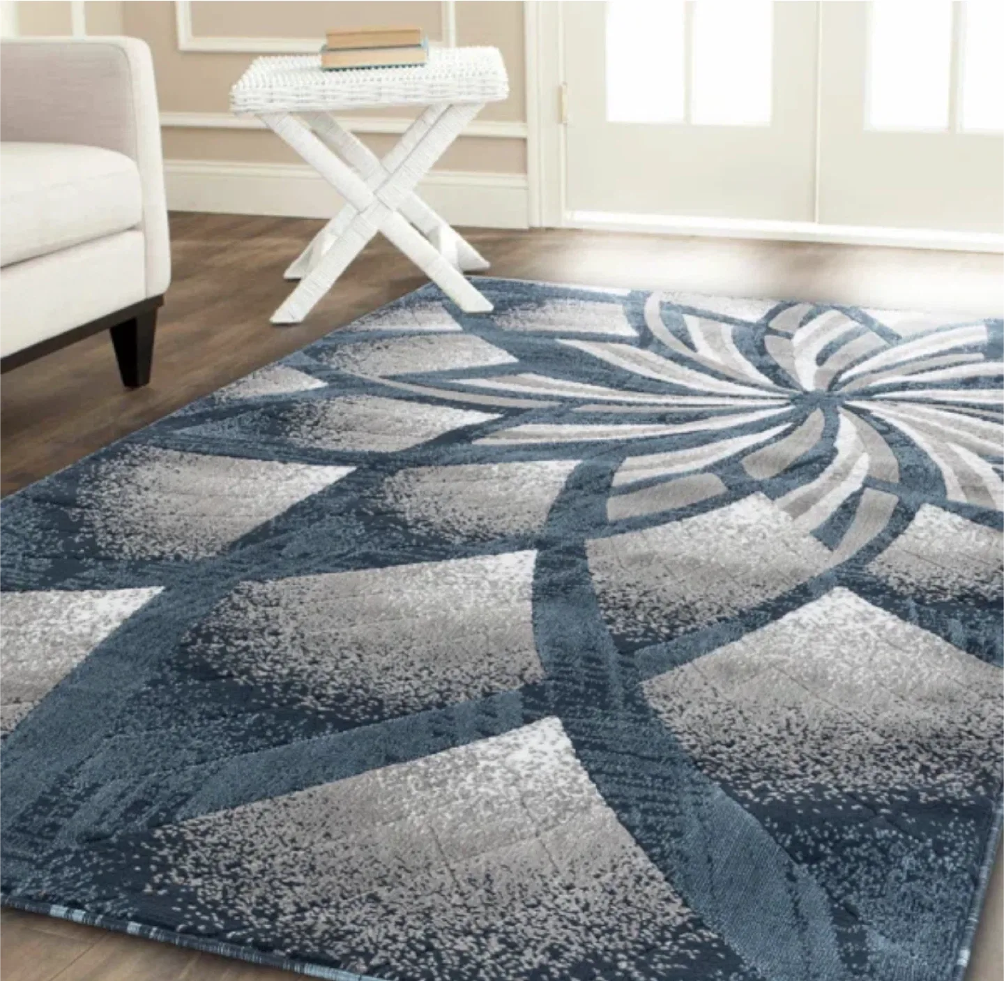 Blue & Grey Area Rug