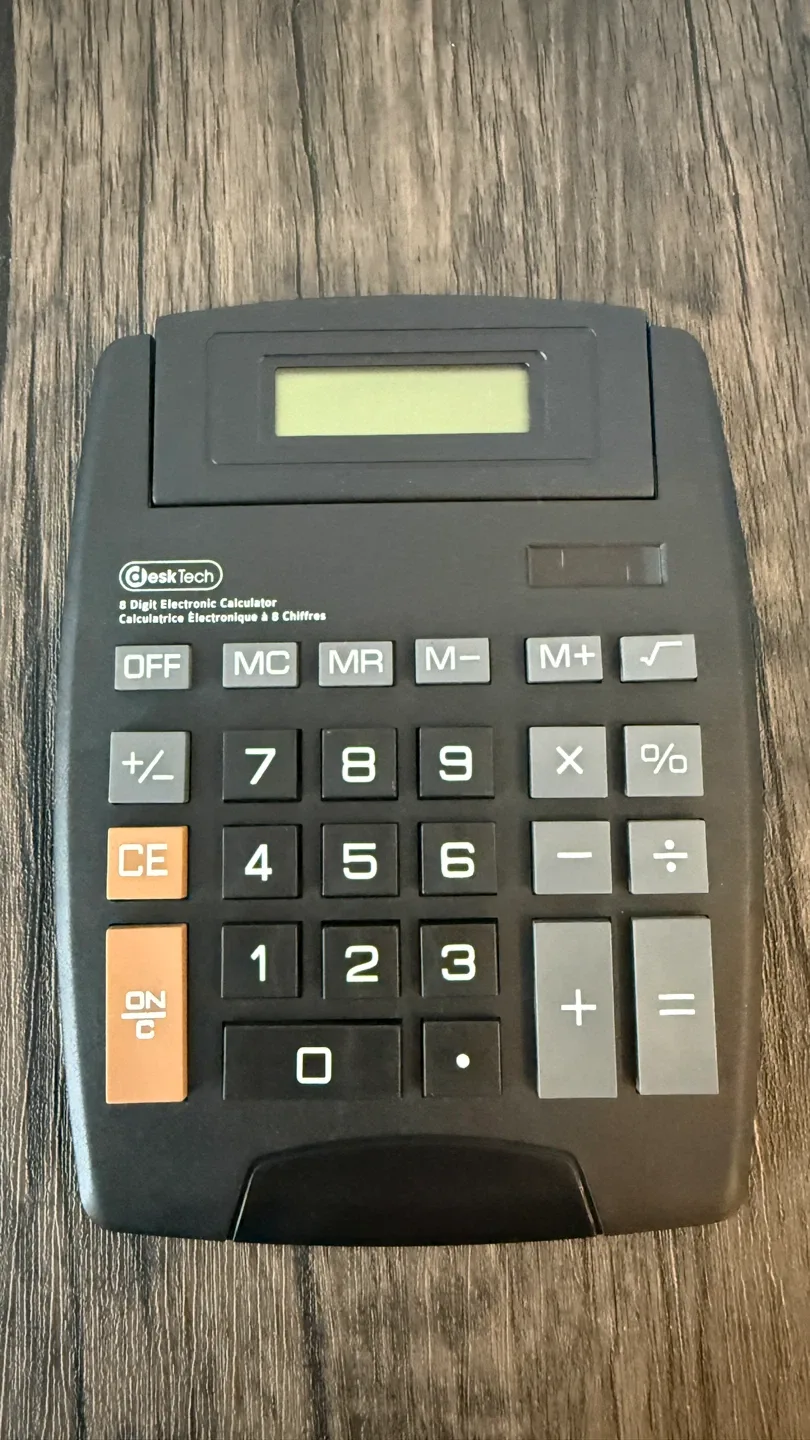DeskTech 8-Digit Electronic Calculator
