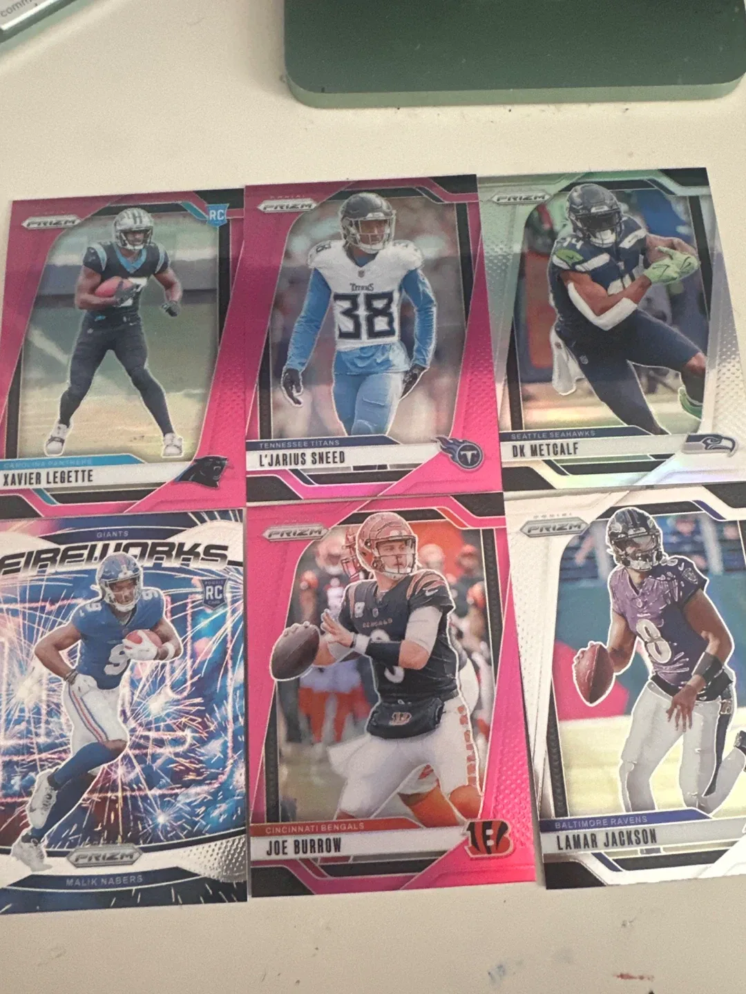 NFL Trading Cards - Joe Burrow, Lamar Jackson, and More!