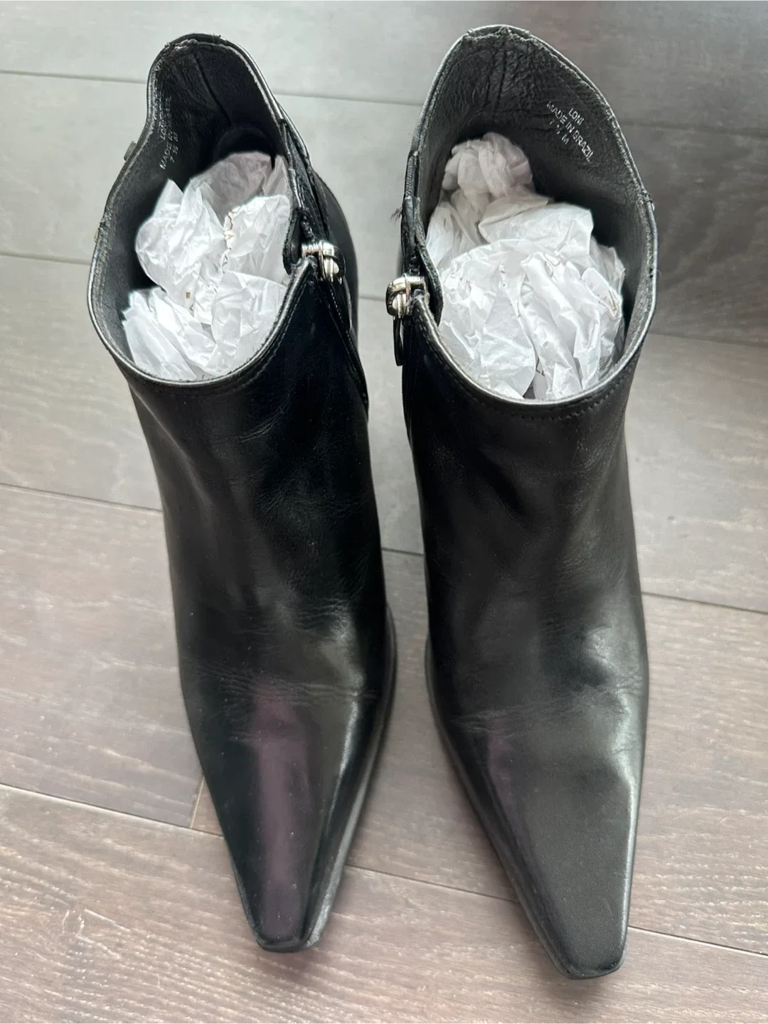 Donald J Pliner-Loni Black Leather Ankle Boots - Size 7.5 image indicator(4)