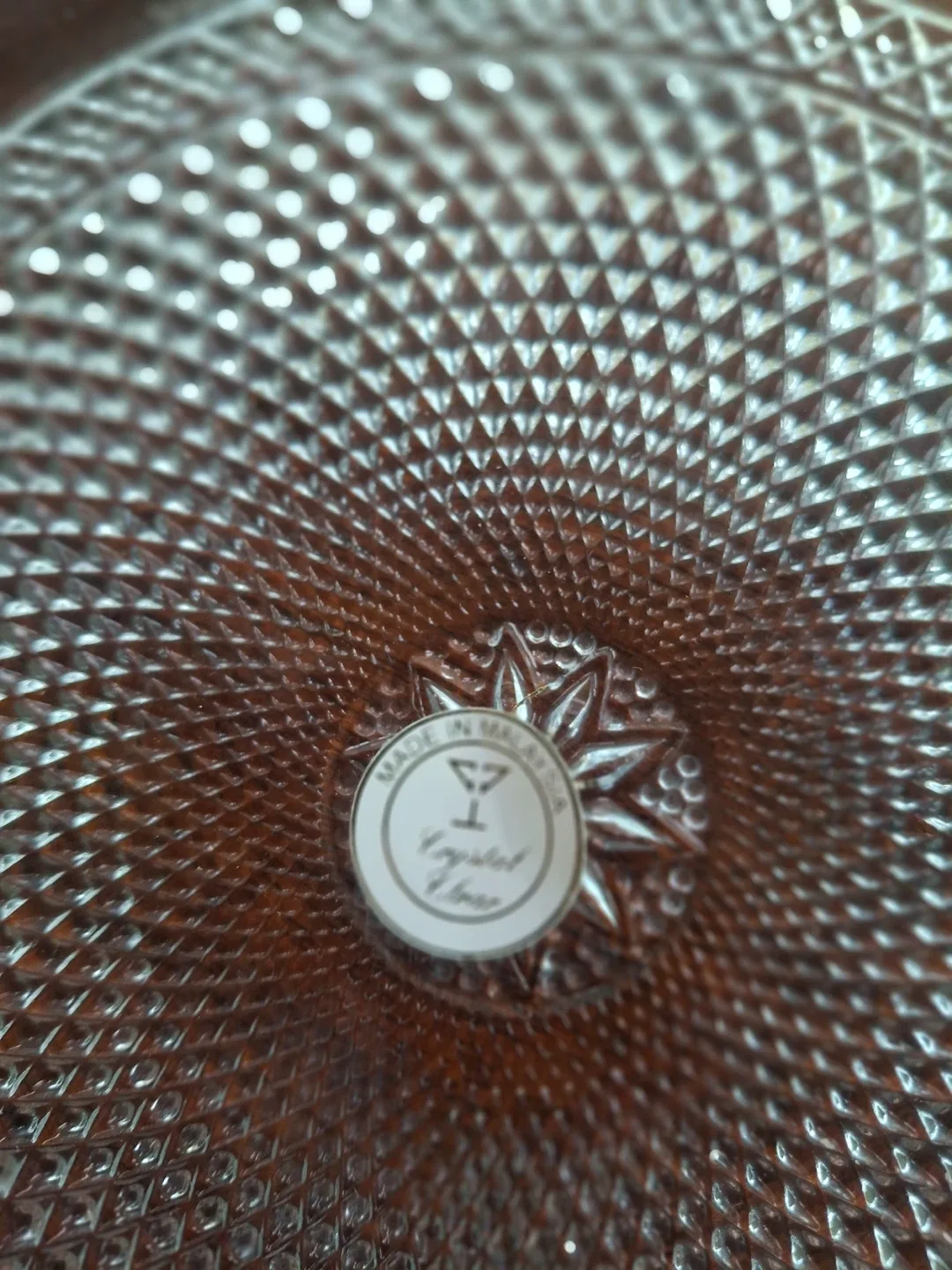 Crystal Clear “Trellis” 12" Platter image indicator(4)