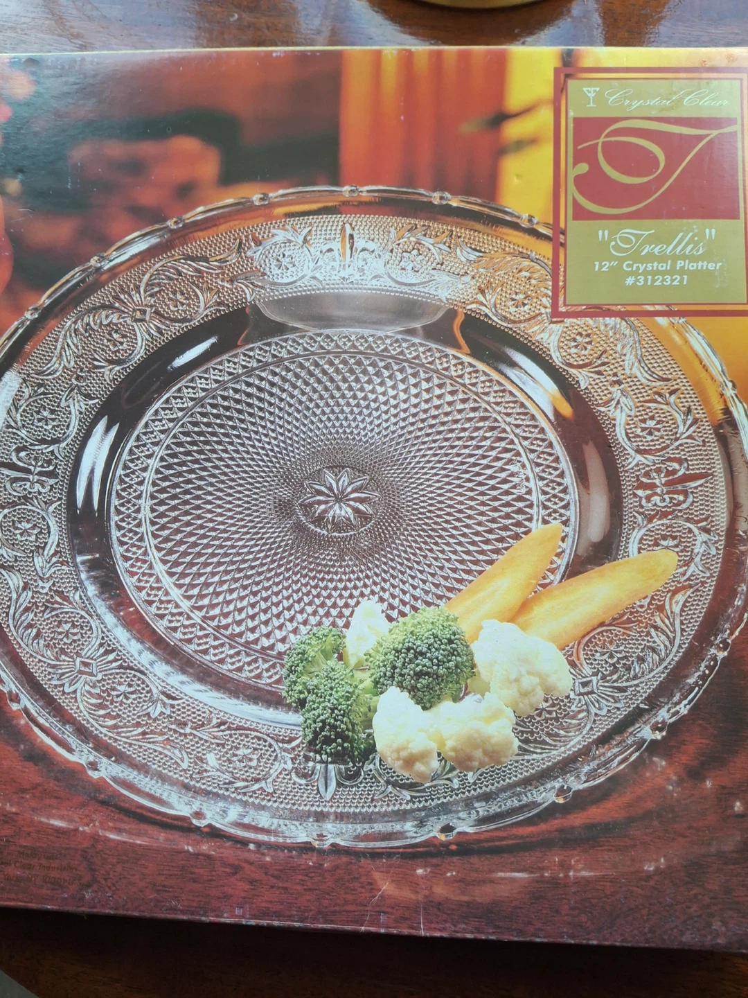 Crystal Clear “Trellis” 12" Platter - photo 3