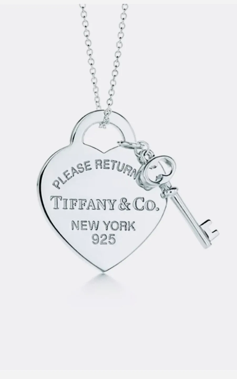 Tiffany & Co. Heart Tag with Key-PENDANT ONLY,NO CHAIN $100