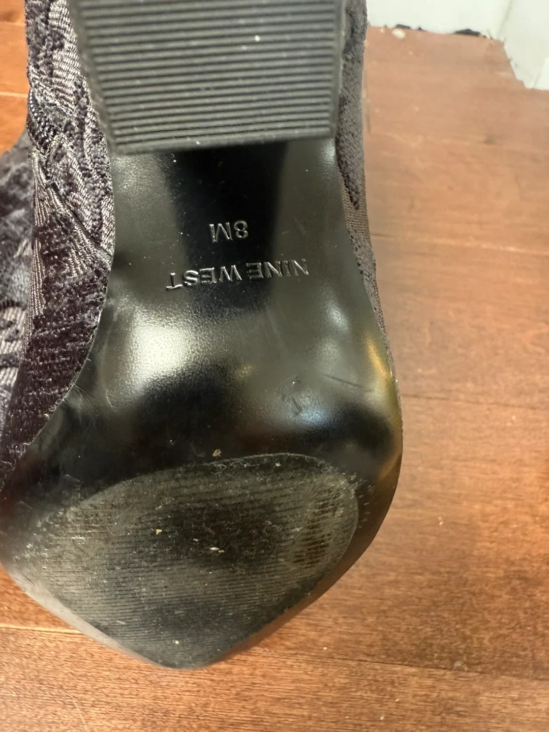 Nine West Black Patterned Boots - Size 8 image indicator(3)