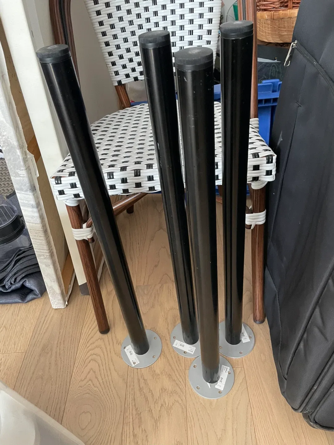 IKEA ADILS Table Legs - Black
