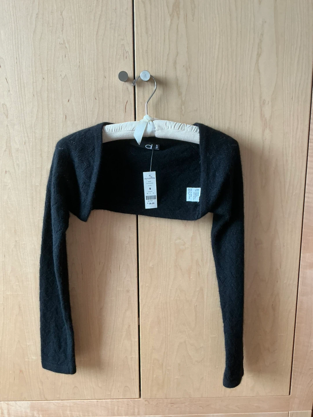 Dynamite Black Shrug - Size S - New with Tag