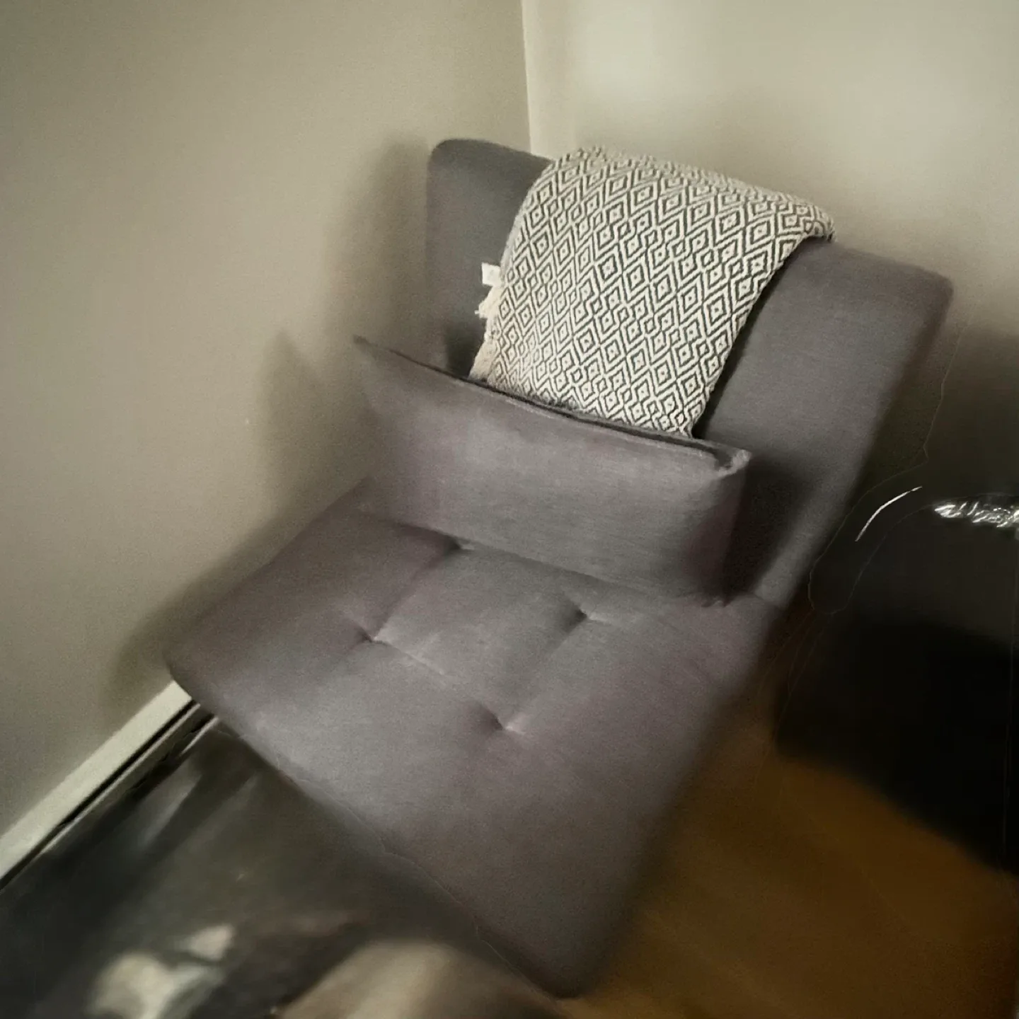 Gray Convertible Sofa Bed Chair