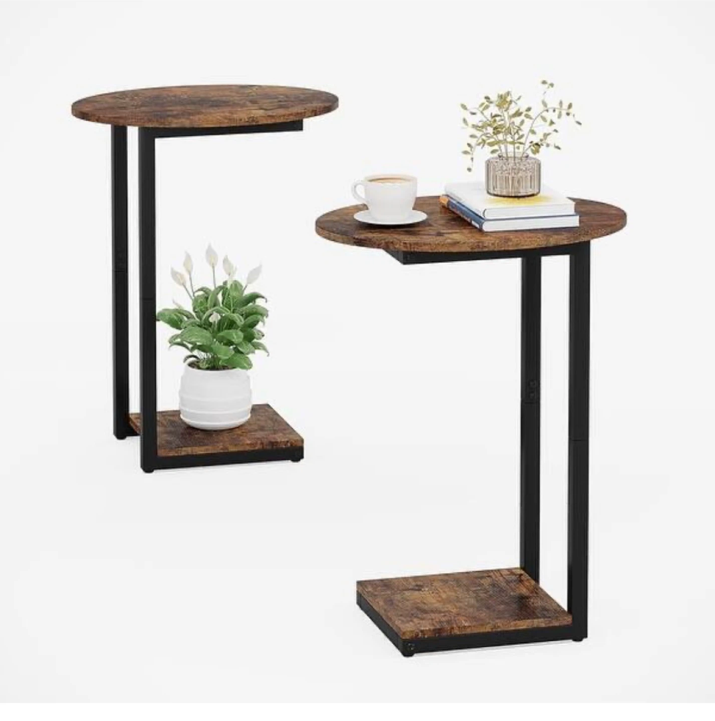 End Side Table, C-Shape - photo 2