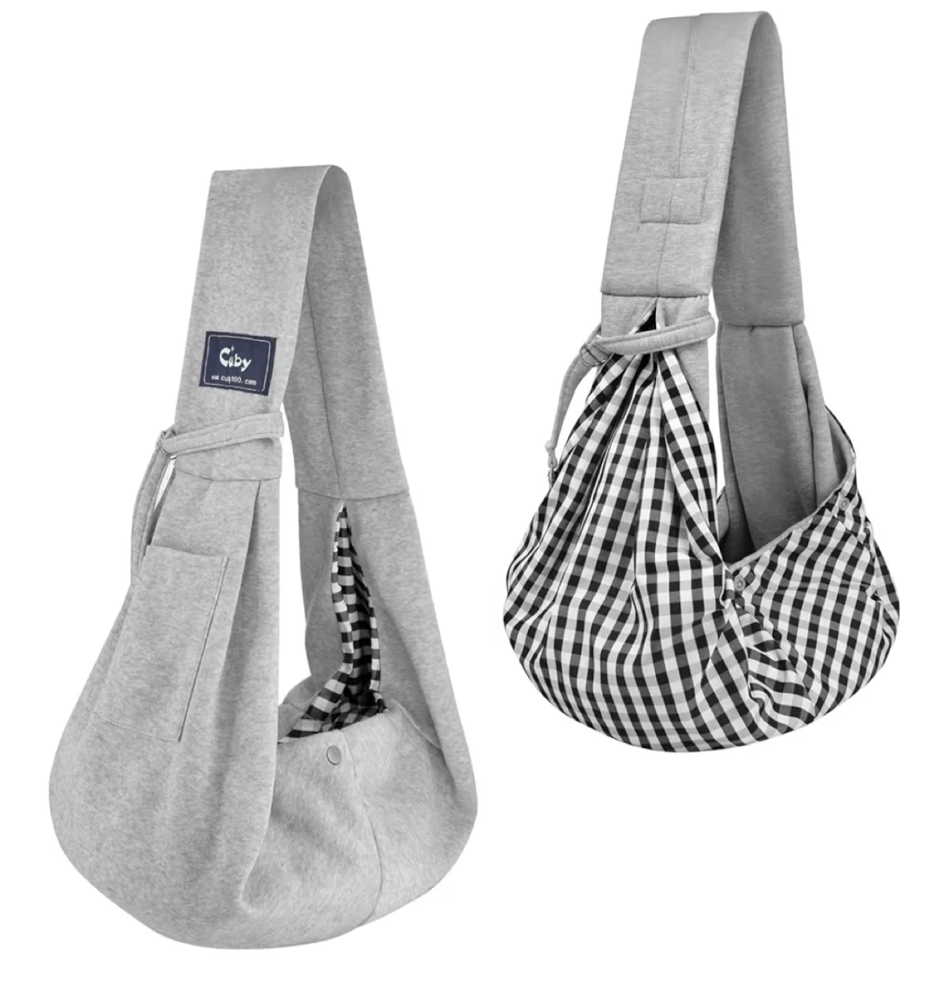 CIBY Pet Sling Carrier - Grey, Up to 12 lb