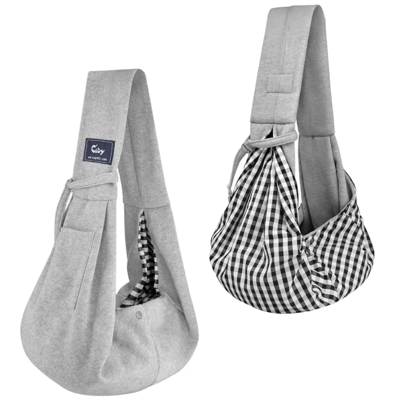 CIBY Pet Sling Carrier - Grey, Up to 12 lb