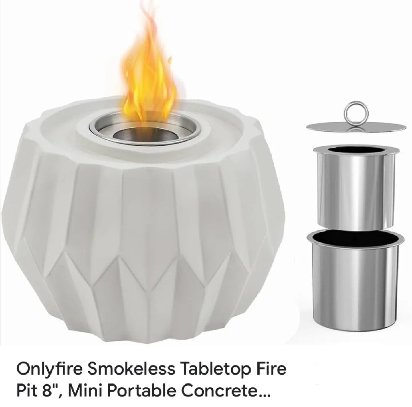New Onlyfire Smokeless Tabletop Fire Pit 8" image indicator(2)