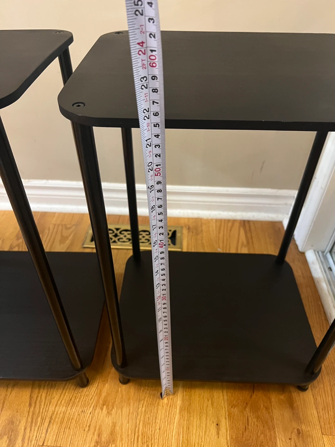 Set of 2 Black End Tables/Nightstand - photo 5