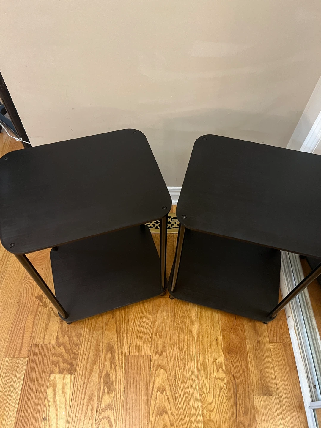 Set of 2 Black End Tables/Nightstand - photo 3