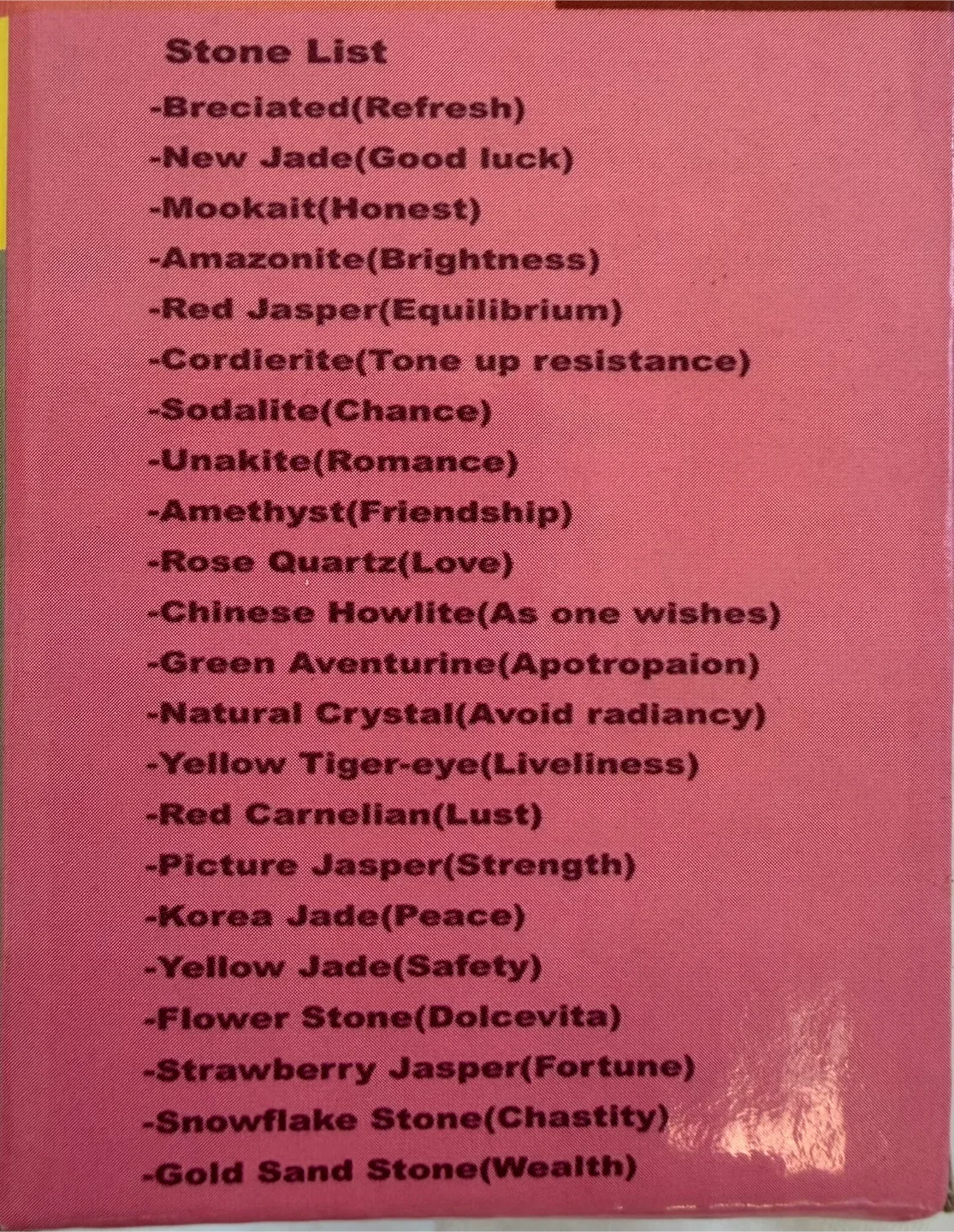 22 kinds of Authentic Gem stone image indicator(4)