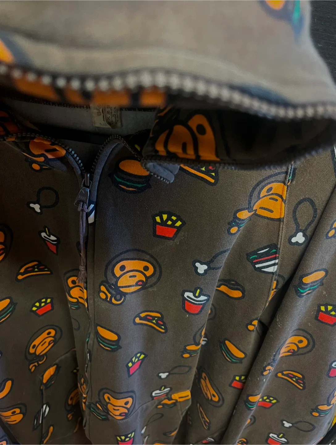 Bathing Ape Baby Milo Brown Hoodie XL image indicator(2)