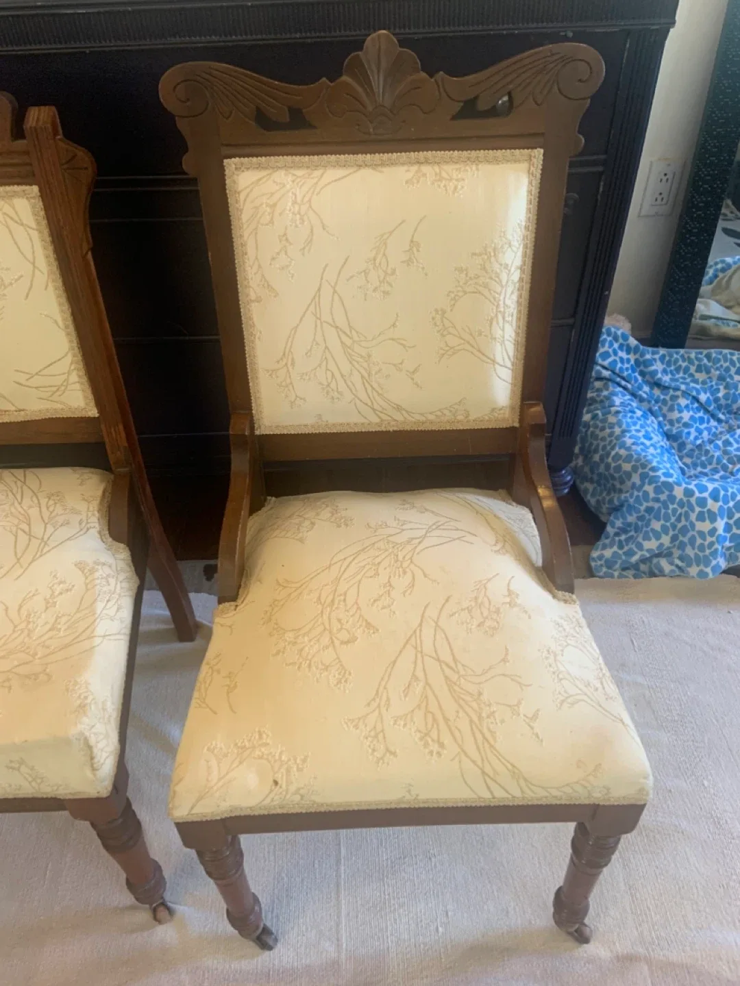 Antique Victorian Eastlake-Style Parlour chairs