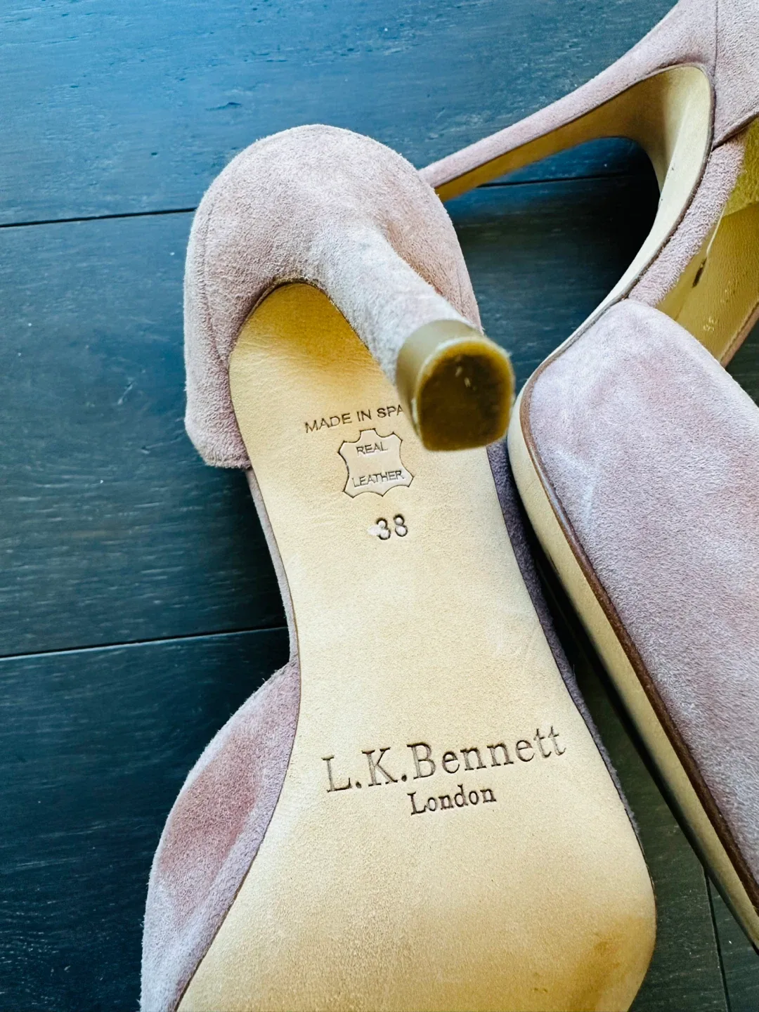 L.K. Bennett London Pink Heels - Size 38, US 7.5 - $100 image indicator(2)