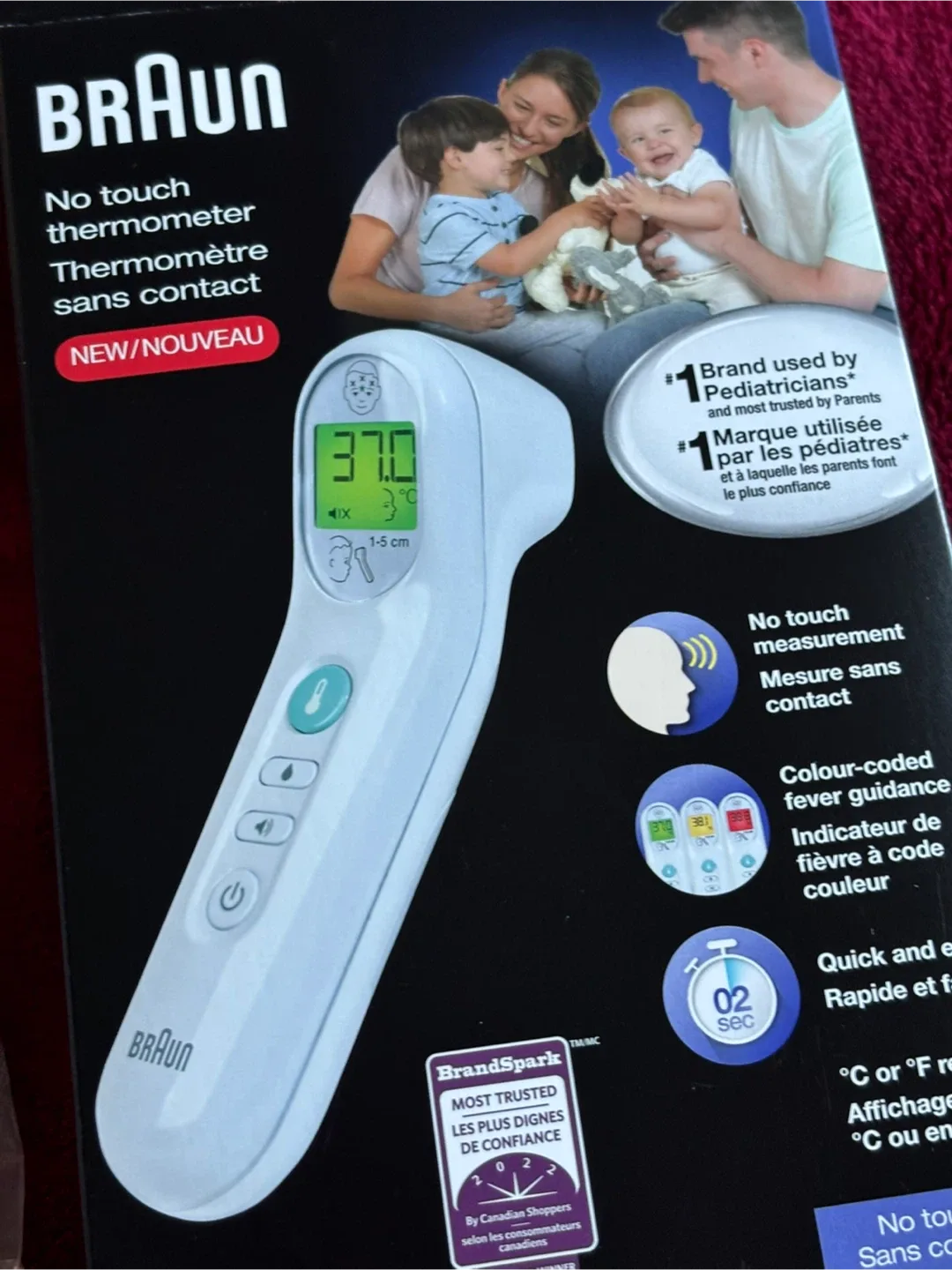 Braun No Touch Thermometer BNT100CAV1