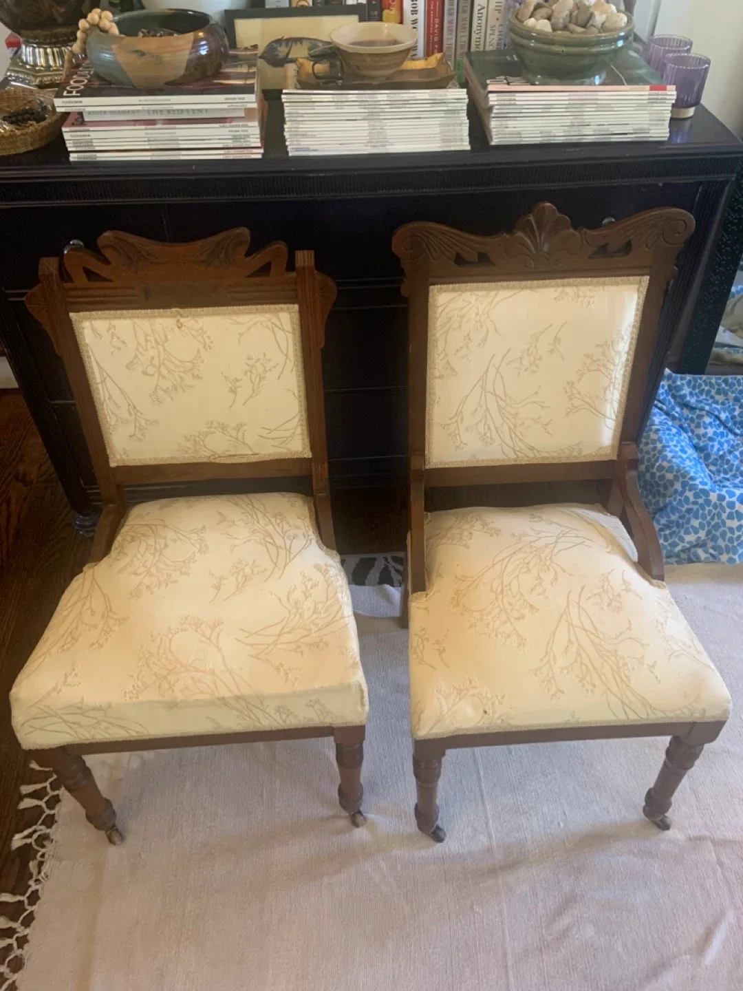 Antique Victorian Eastlake-Style Parlour chairs