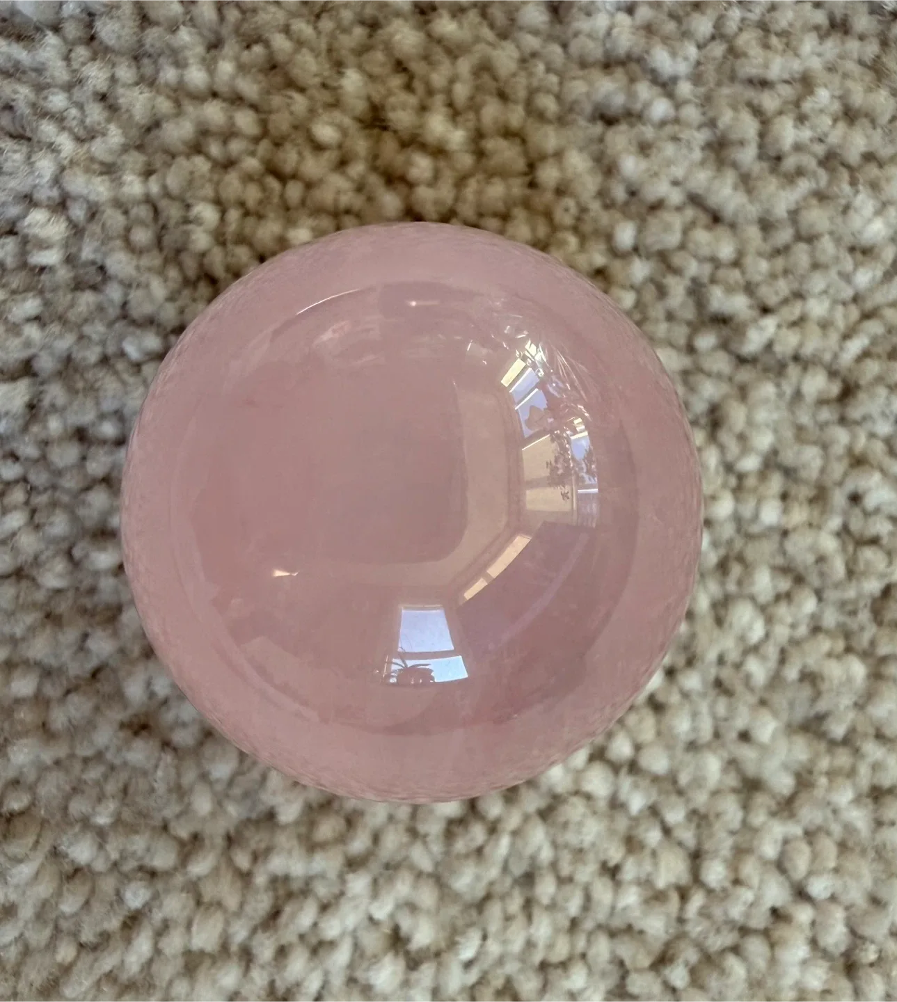 Authentic Rose Quartz Crystal Ball image indicator(2)