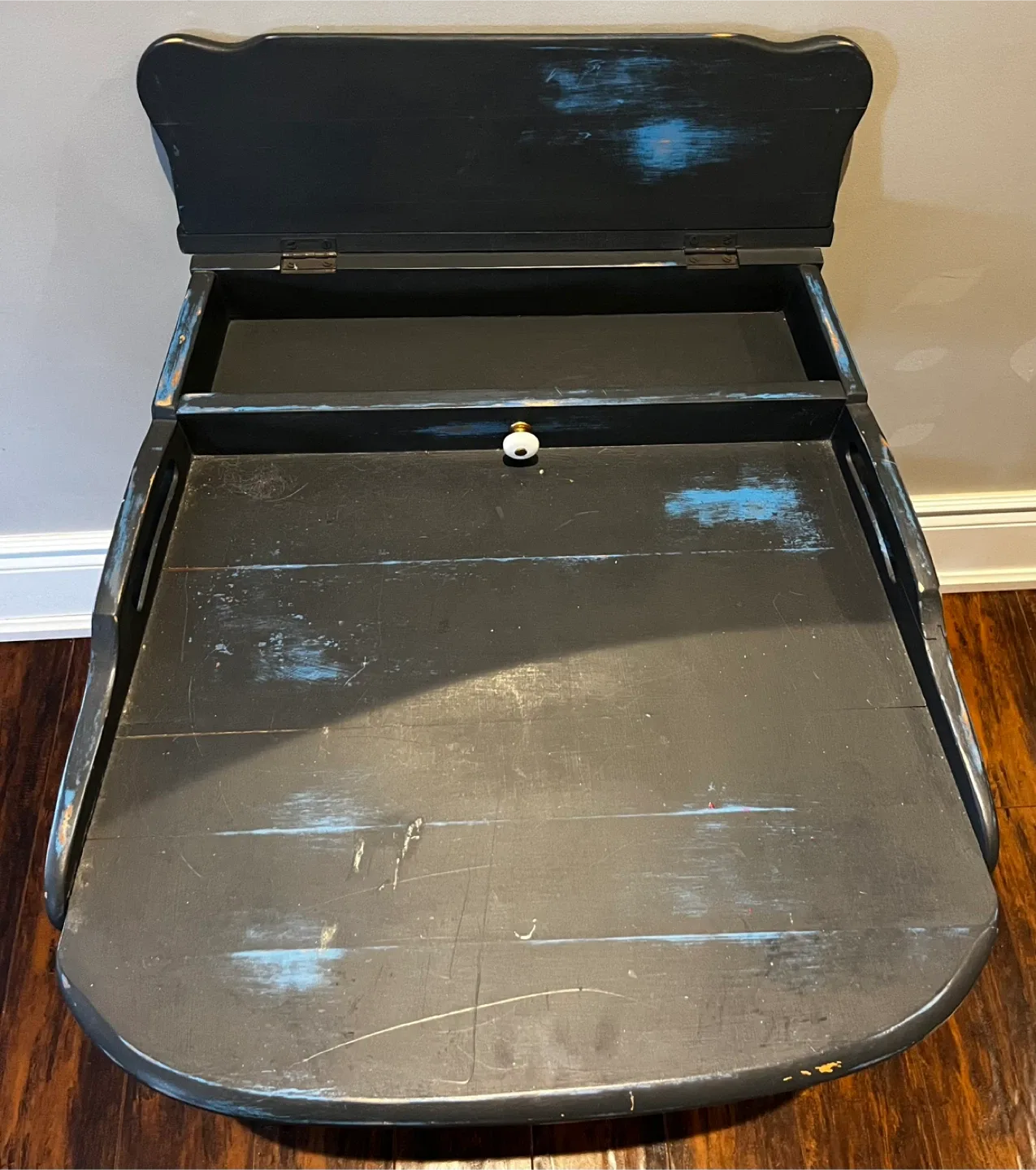 Antique Black Washstand Table image indicator(3)