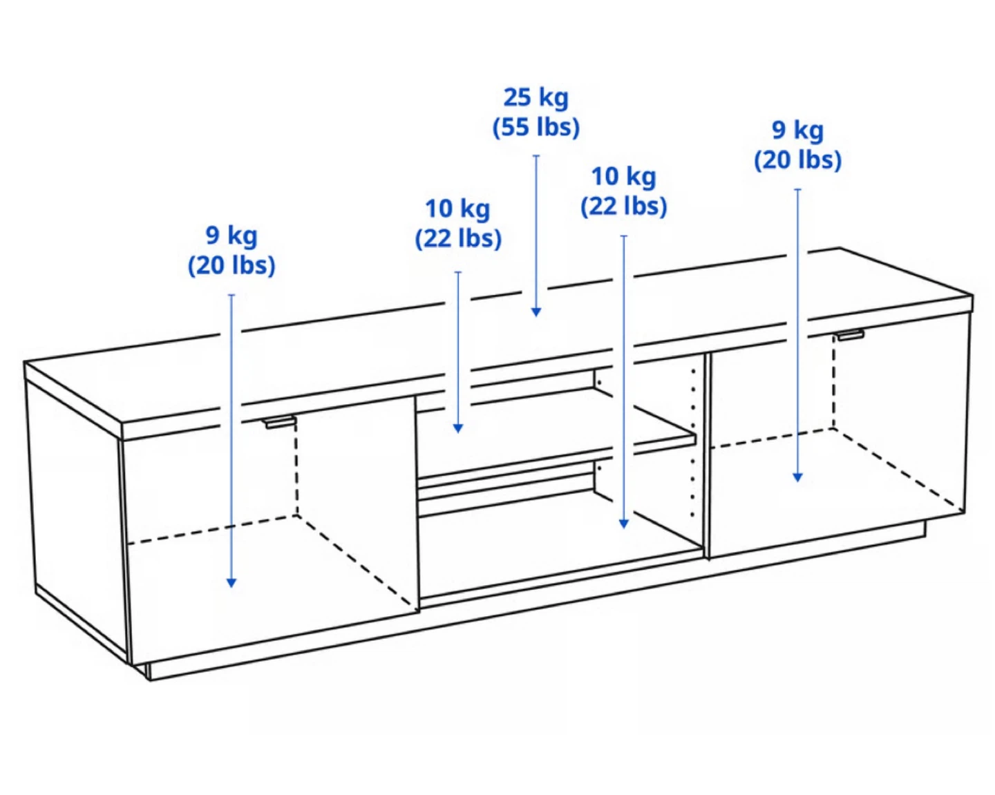 IKEA TV Stand - High Gloss White - photo 4