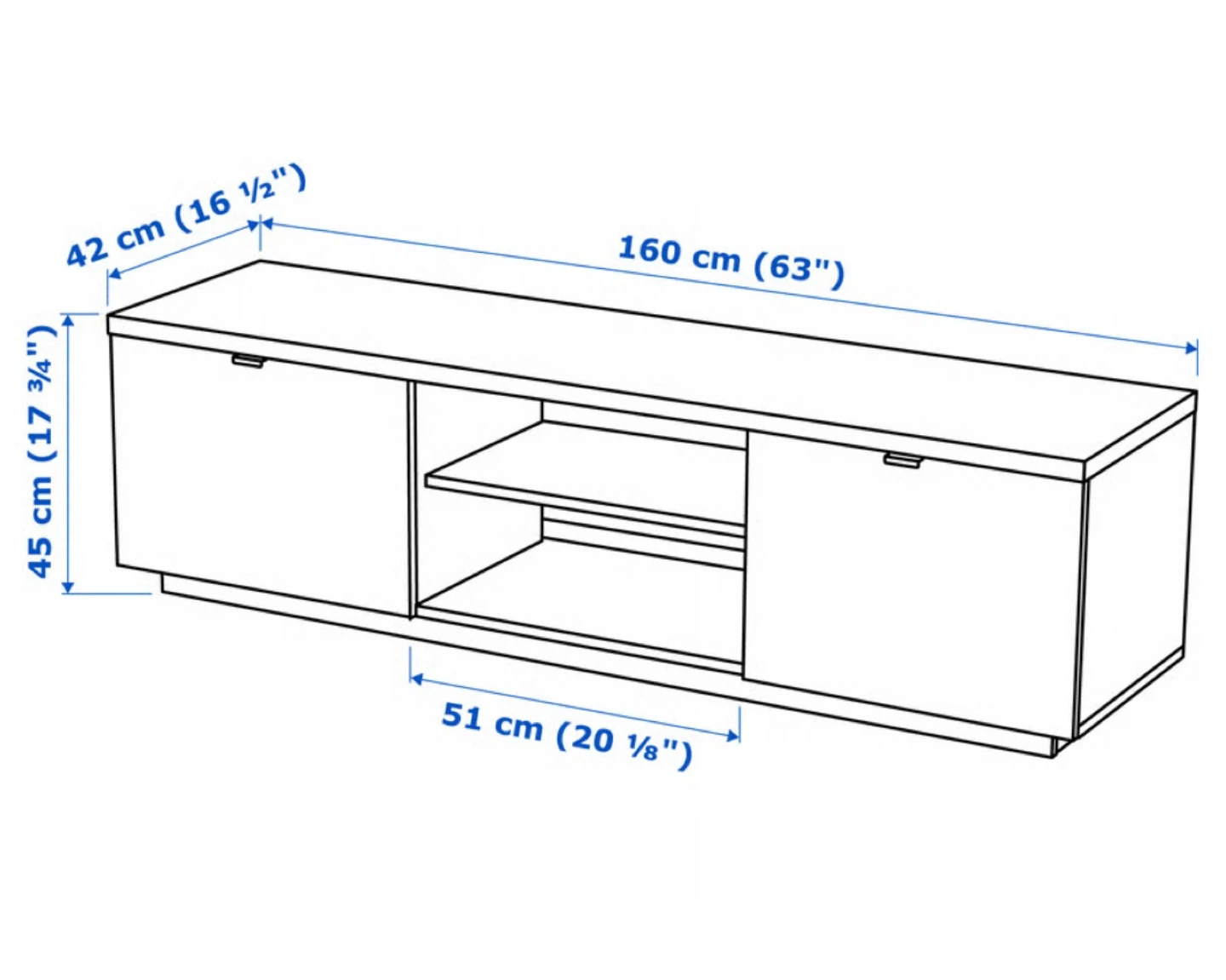 IKEA TV Stand - High Gloss White - photo 3