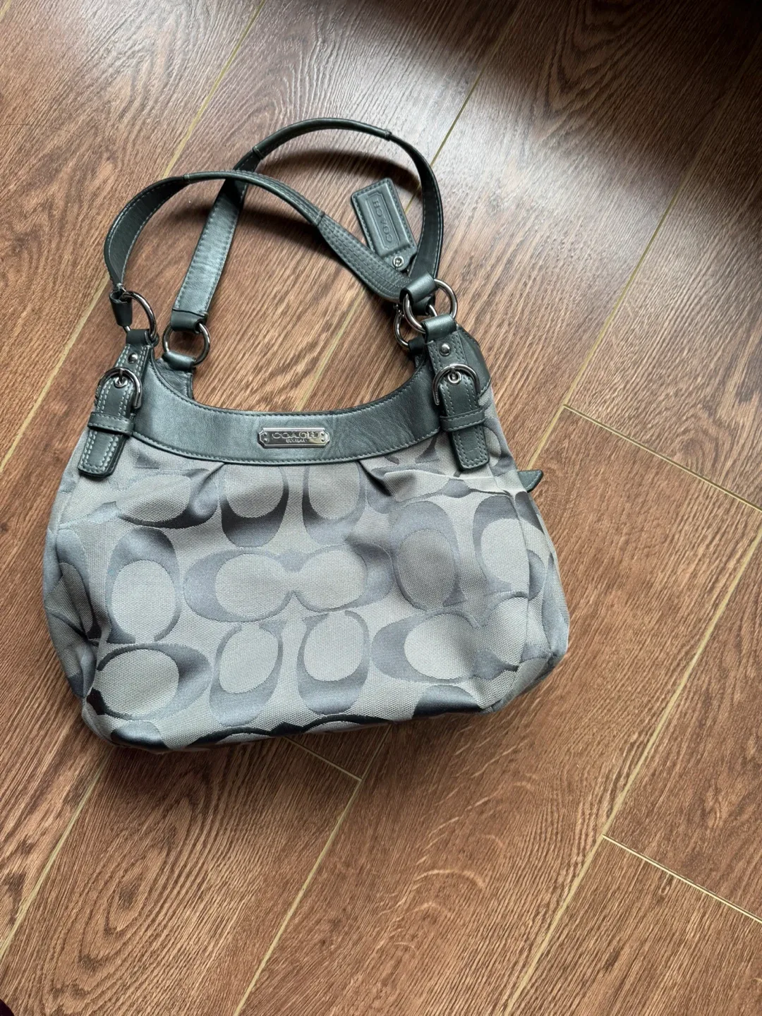 Coach Signature Hobo Bag, Grey