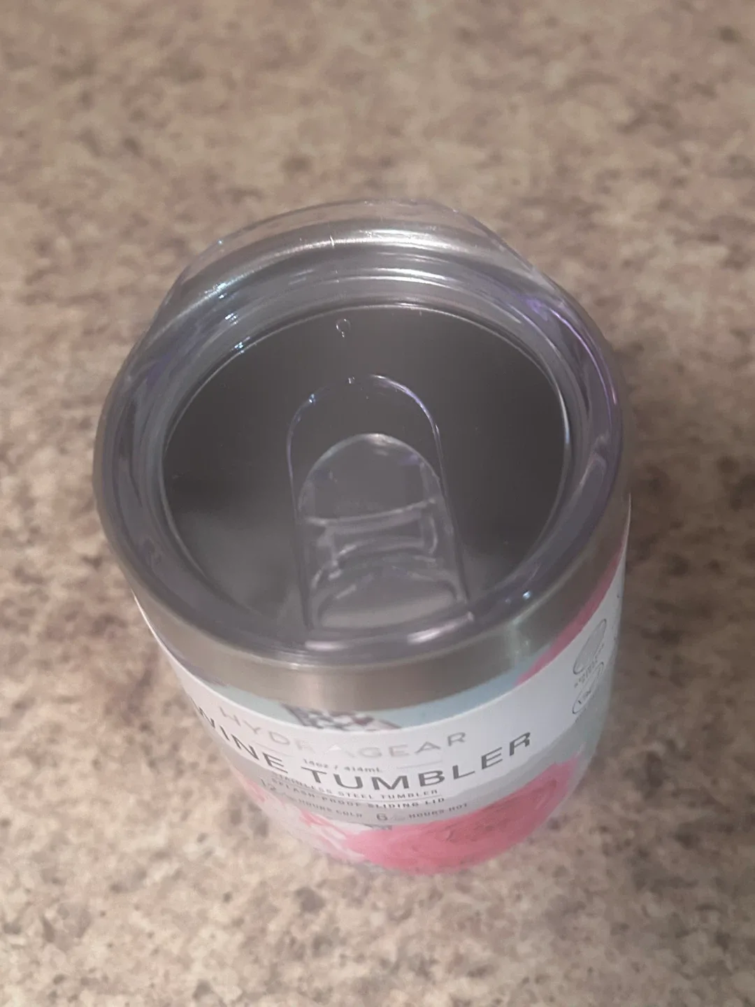 🌸NEW HydraGear Floral Stainless Steel Wine Tumbler – 14oz image indicator(4)