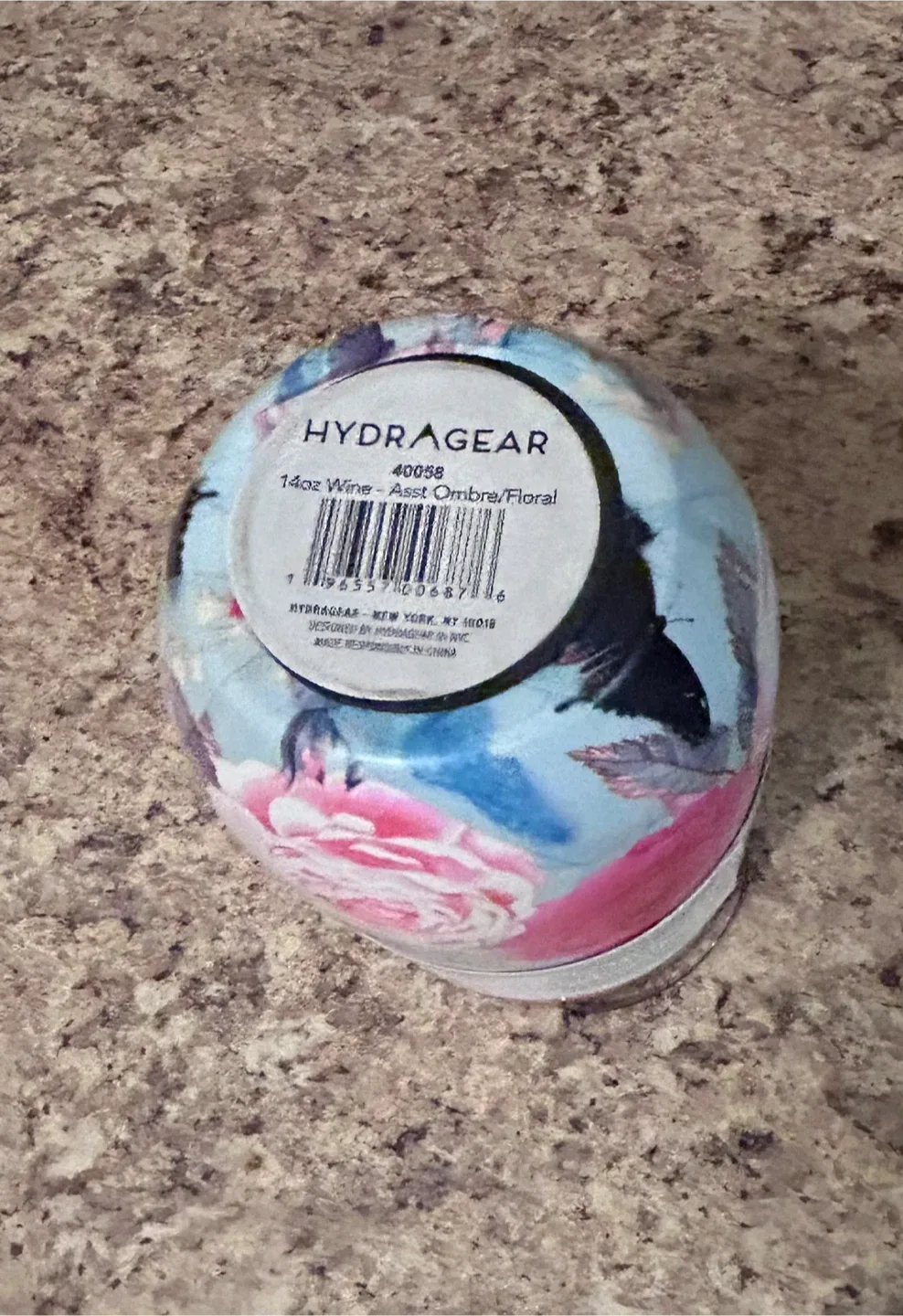 🌸NEW HydraGear Floral Stainless Steel Wine Tumbler – 14oz image indicator(5)