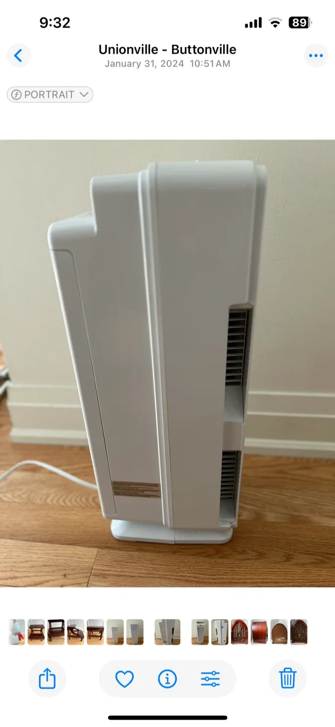 White Air Purifier image indicator(4)