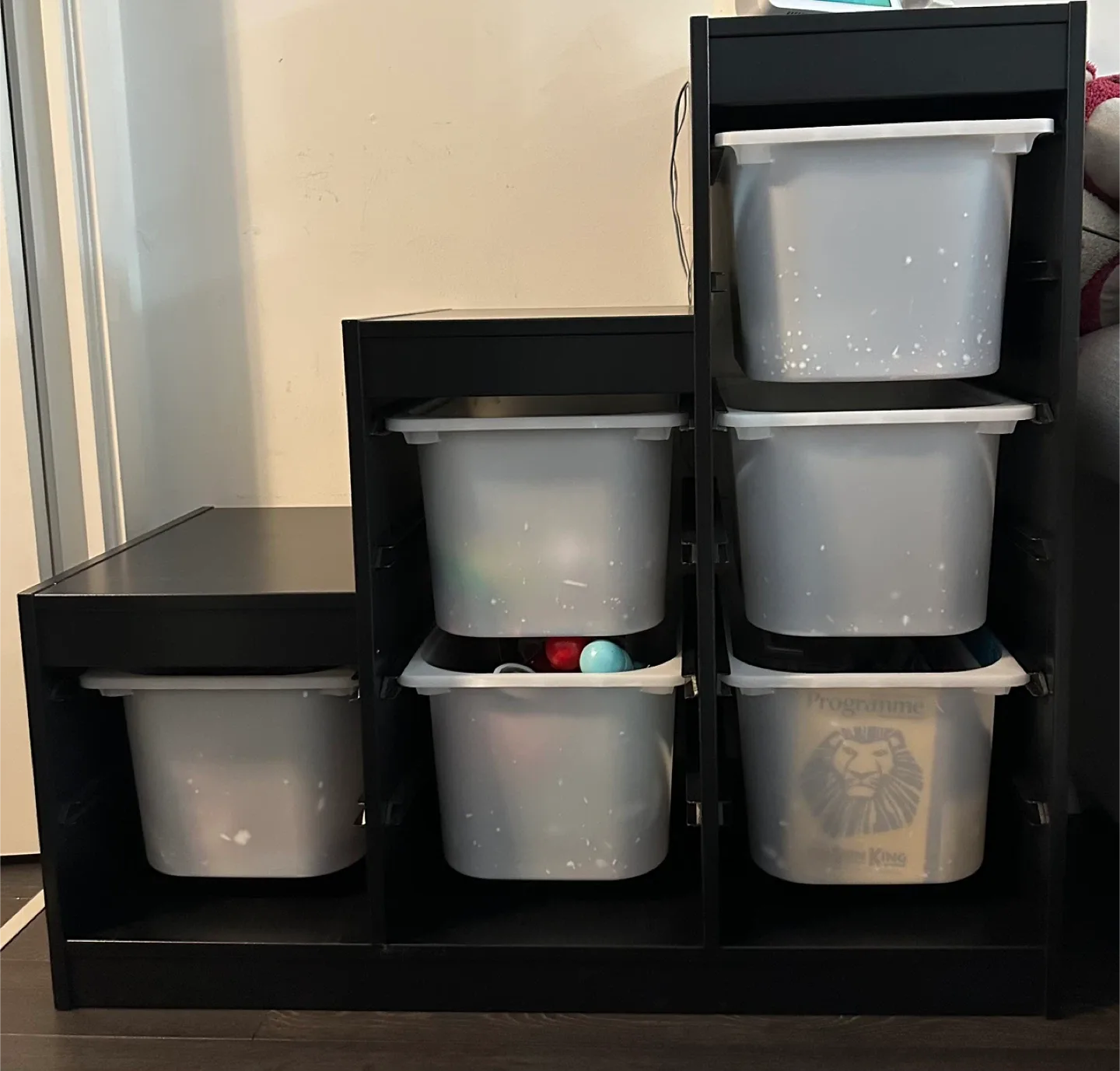 Ikea Trofast Black Storage Unit