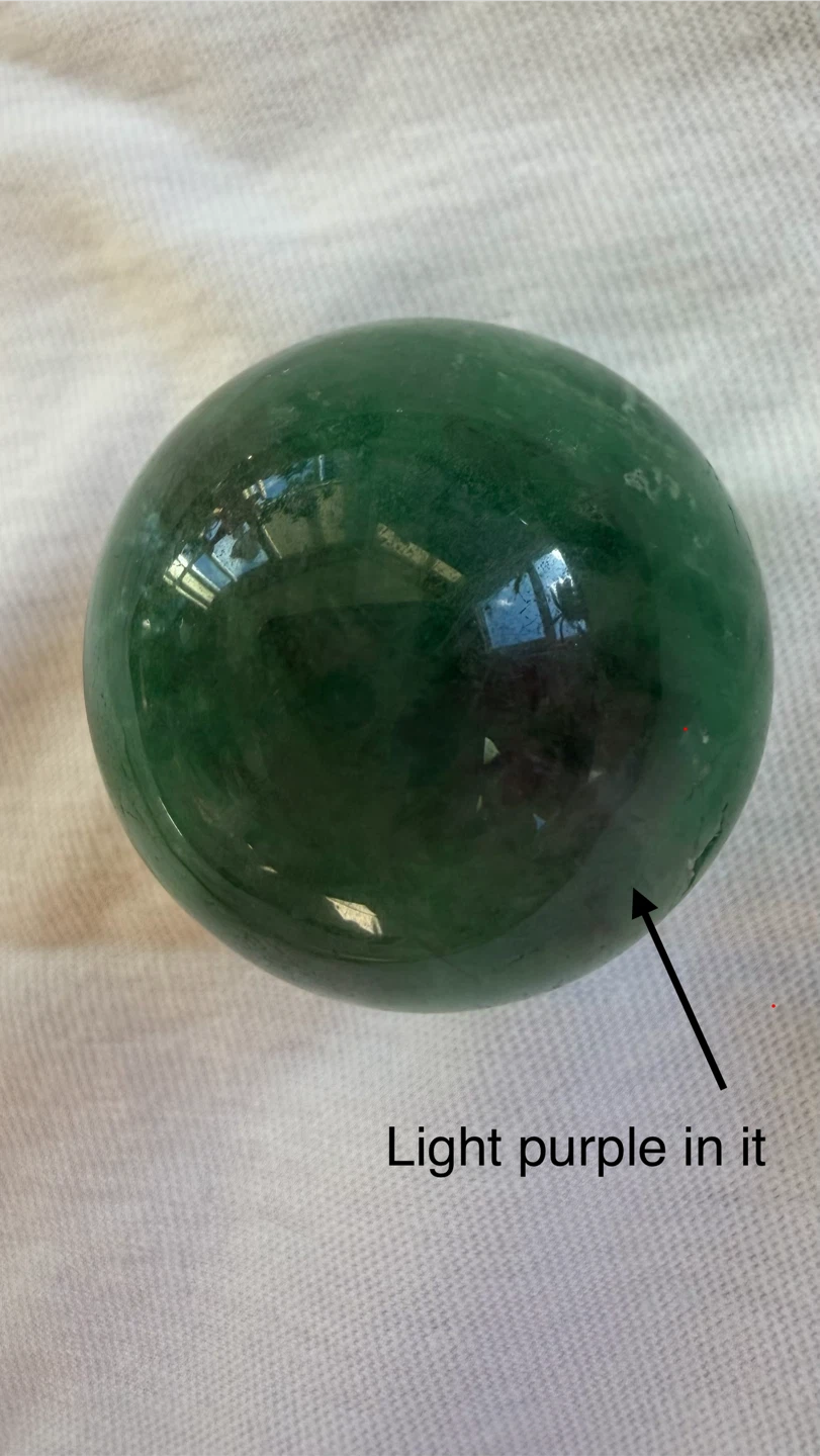 Green Fluorite Sphere - photo 2