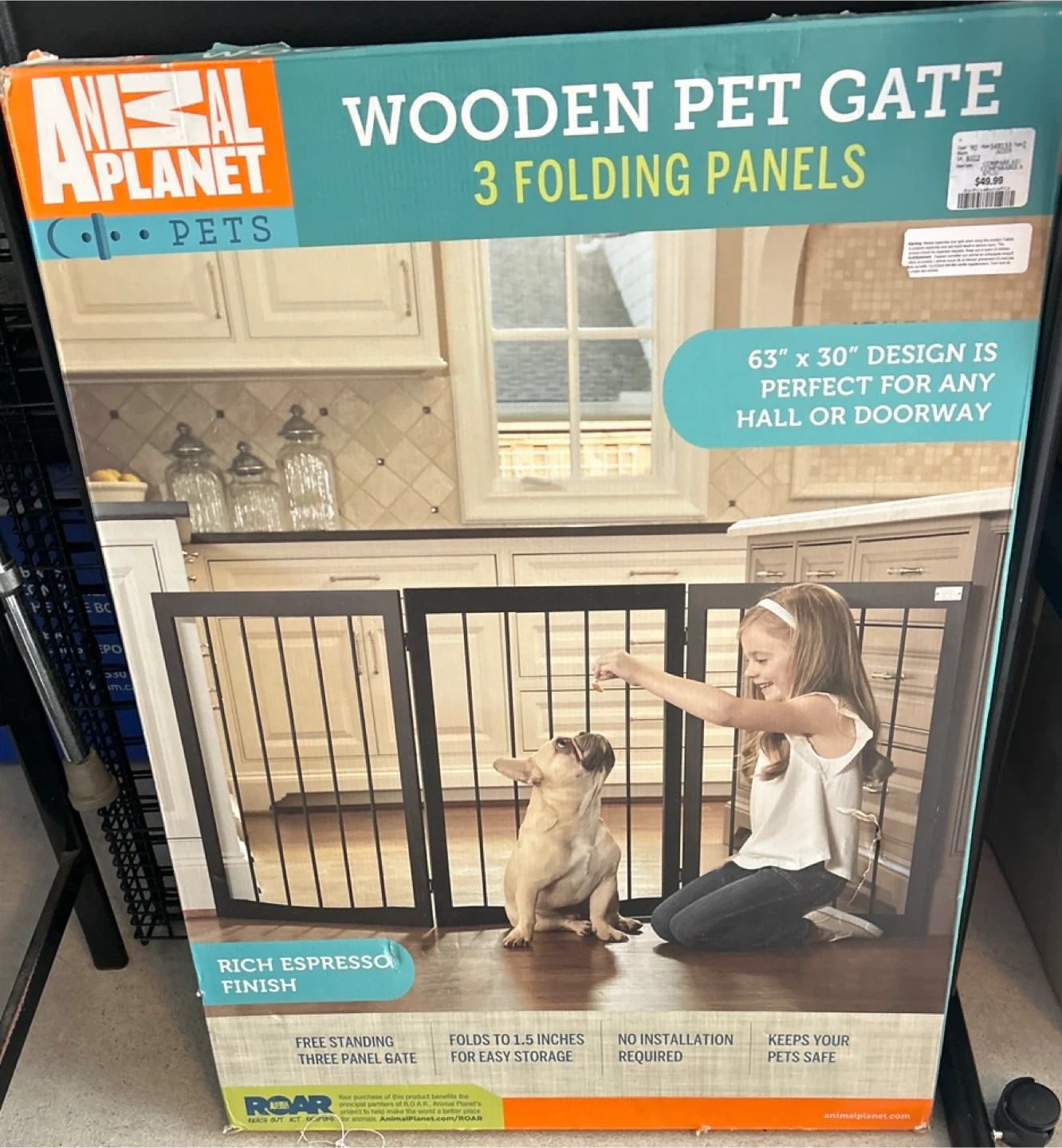 Animal Planet Wooden Pet Gate - Espresso Finish - photo 2