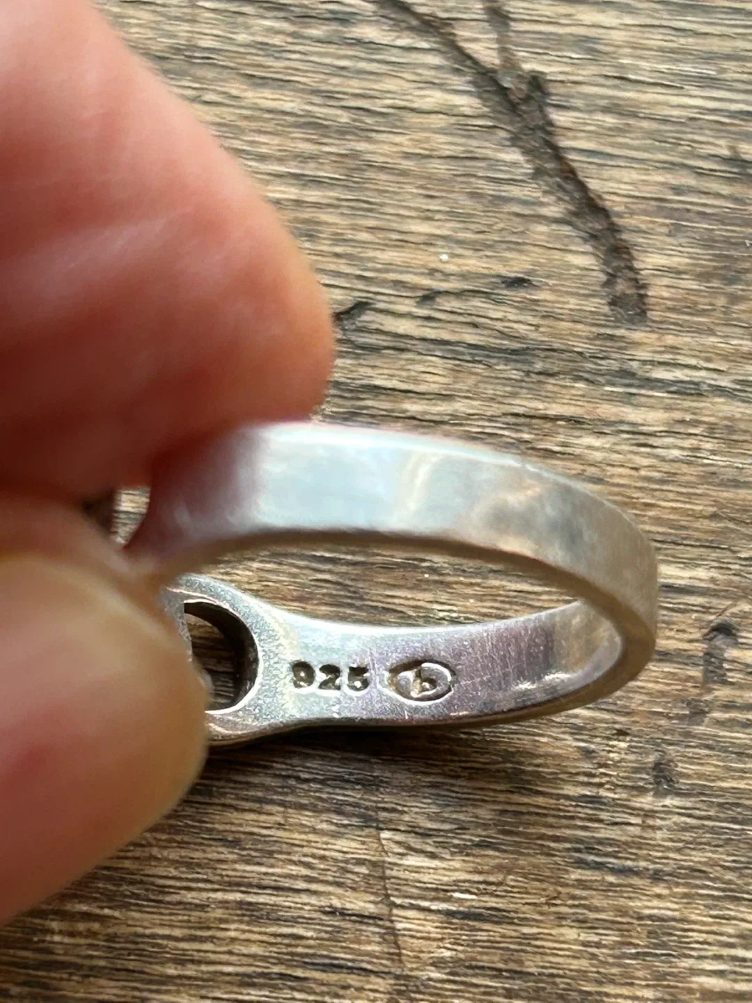 $12 Sterling silver 925 ring knot chain jewellery men women image indicator(3)