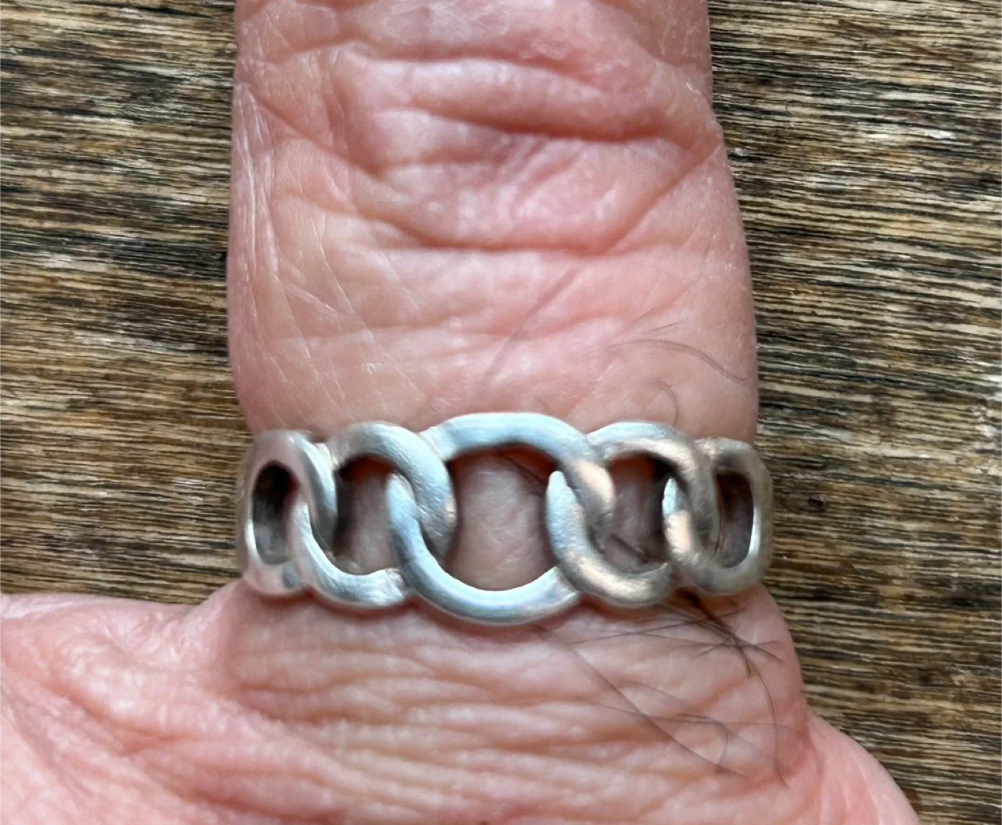 $12 Sterling silver 925 ring knot chain jewellery men women image indicator(6)