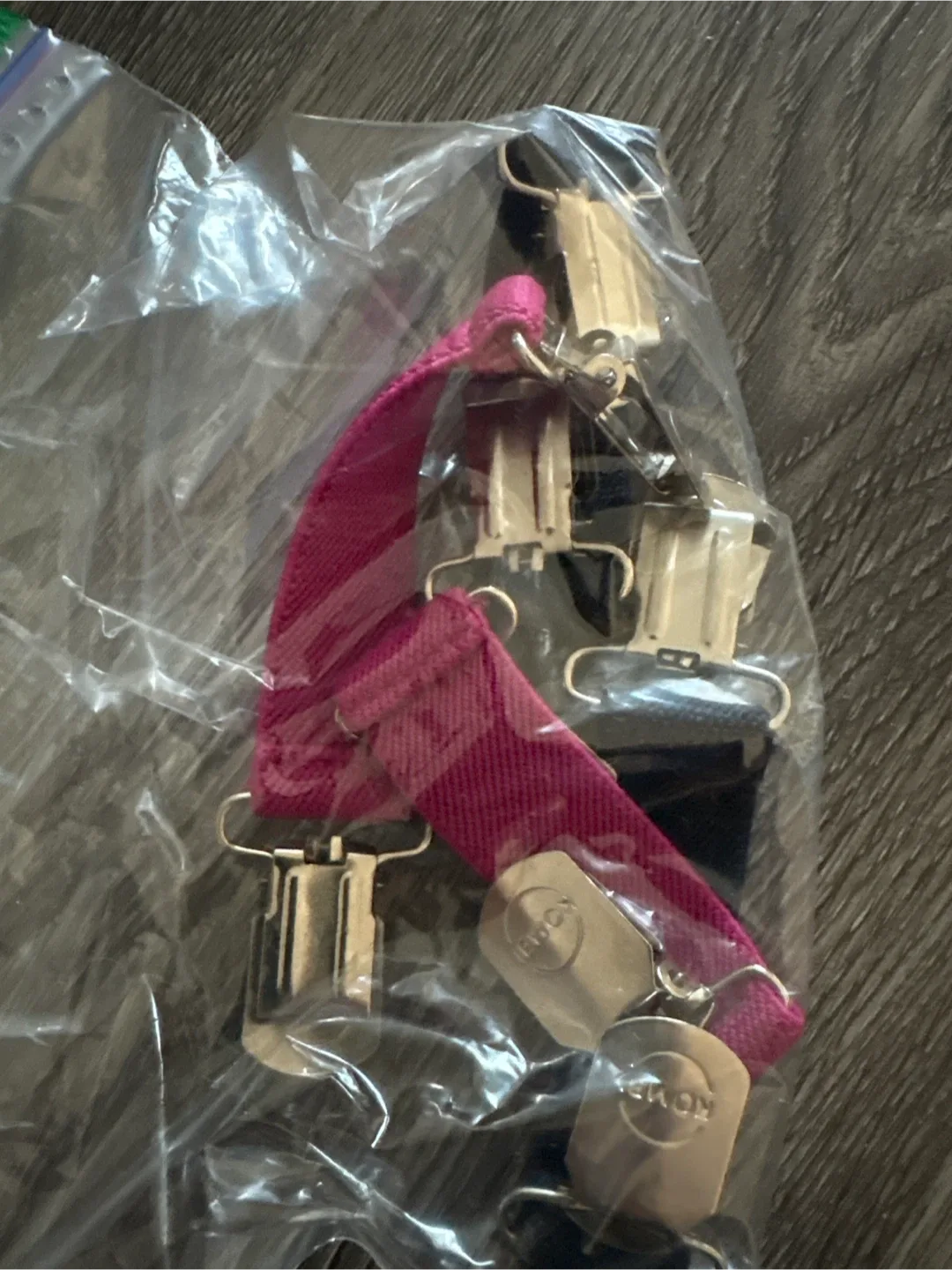 Kombi mitten clips- Pink & Black