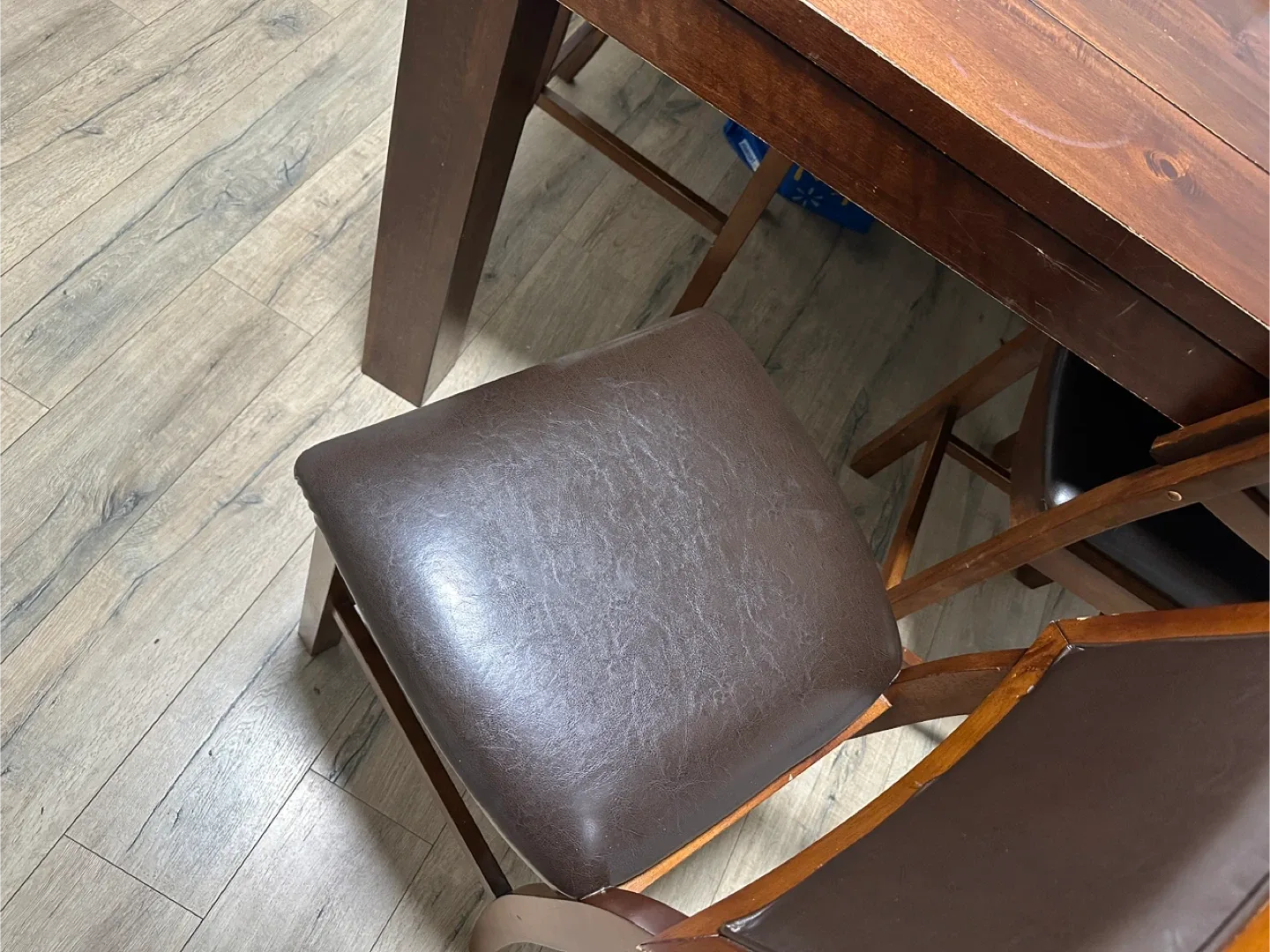 Dark Wood Dining Table with 4 Chairs image indicator(2)