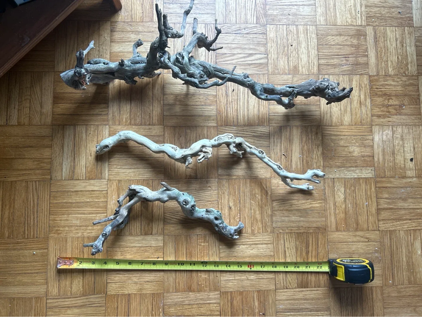 3 Pieces of aquarium driftwood