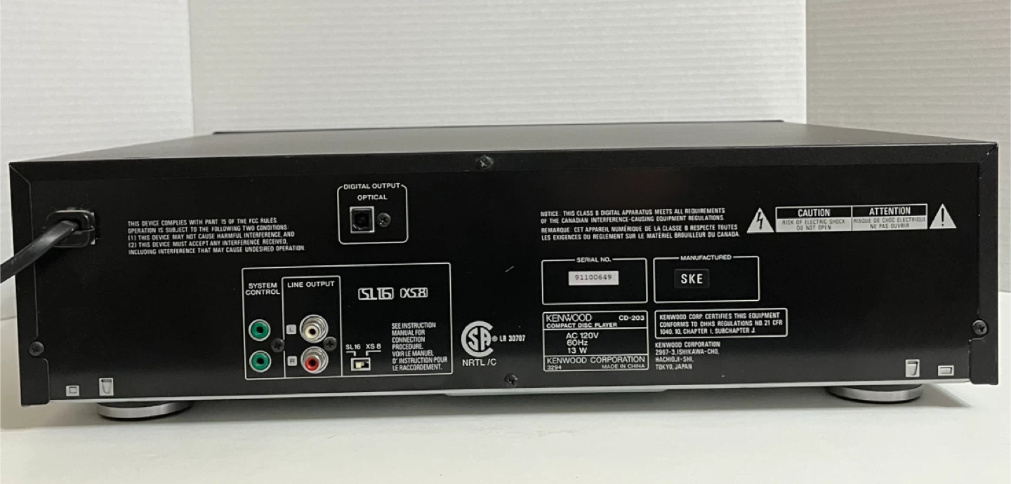 Kenwood 5-disc Player CD-203 - photo 2